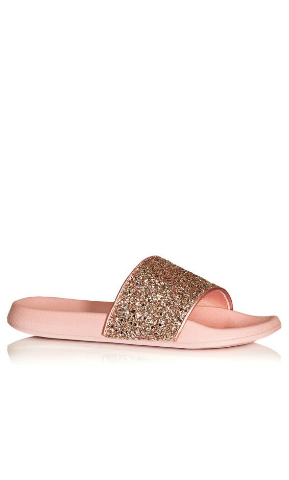 WIDE FIT Sally Sparkle Slide - blush, Pink, hi-res image number null