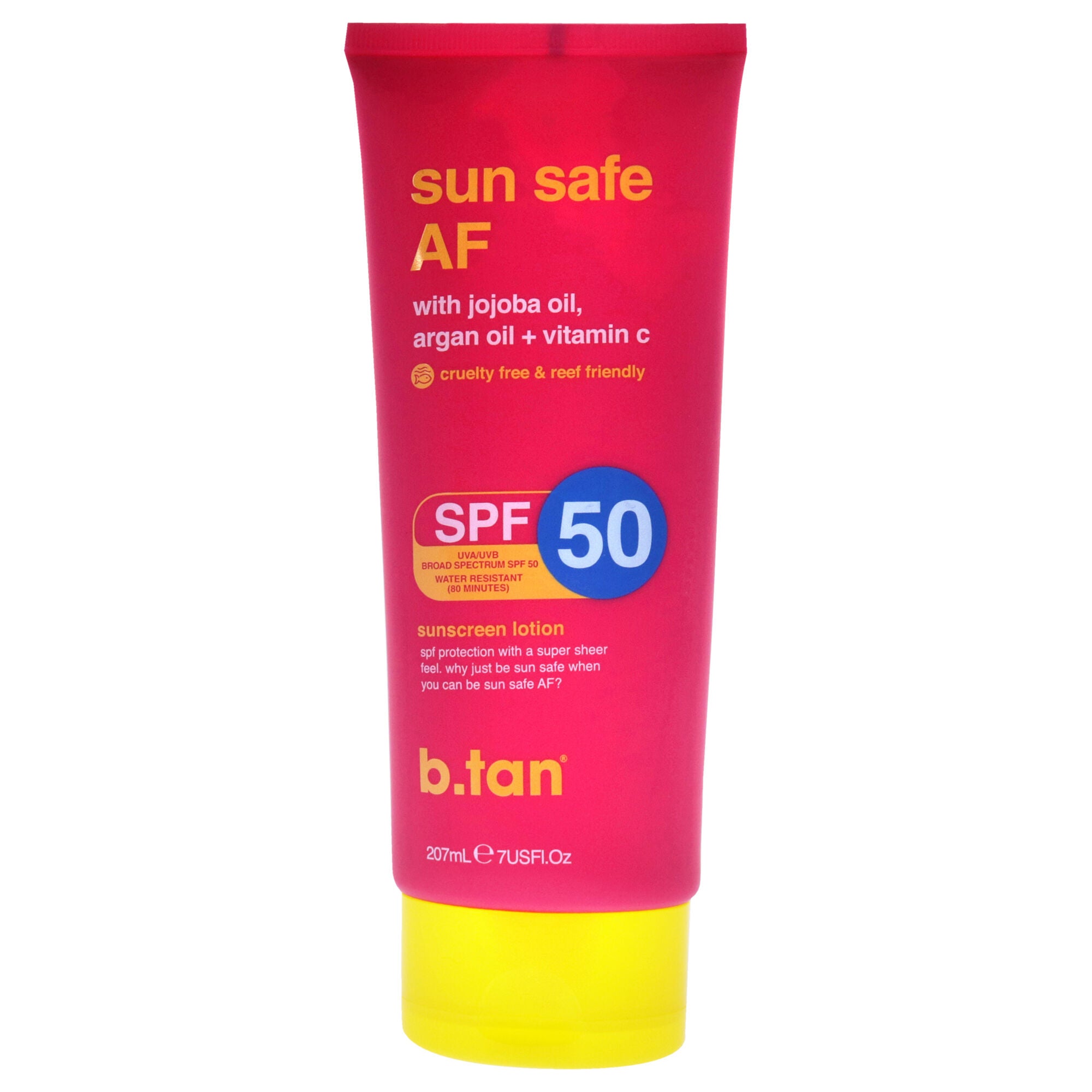 Sun Safe AF Sunscreen Lotion SPF 50 by B.Tan for Unisex - 7 oz Sunscreen, See Description, hi-res image number 0