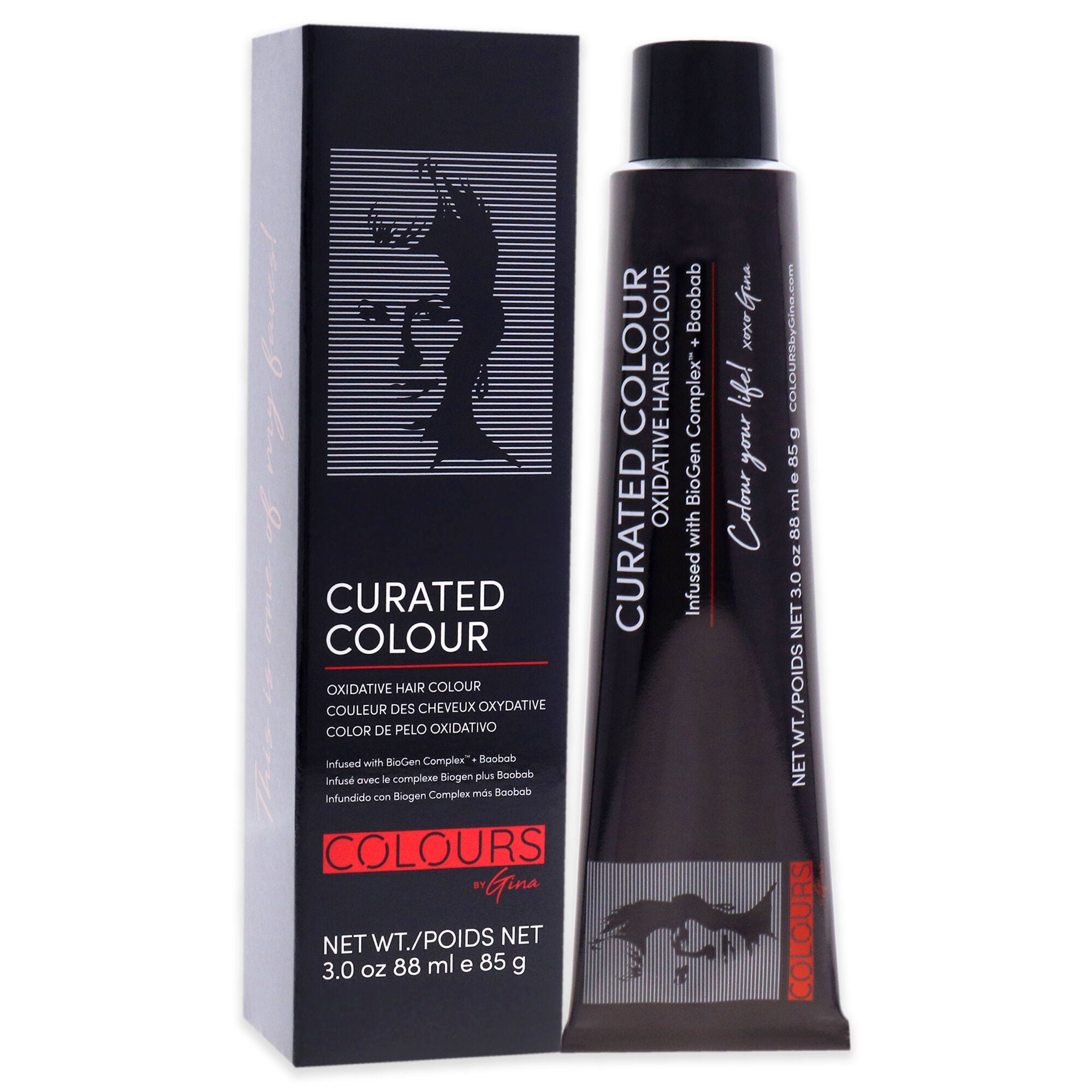 Curated Colour - 5.77-5W Light Warm Brown by Colours By Gina for Unisex - 3 oz Hair Color, See Description, alternate image number 2