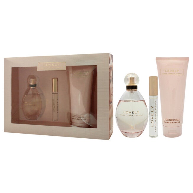 Lovely by Sarah Jessica Parker for Women - 3 Pc Gift Set 3.4oz EDP Spray, 0.34oz EDP RollerBall, 6.7oz Body Lotion, NA, alternate image number null