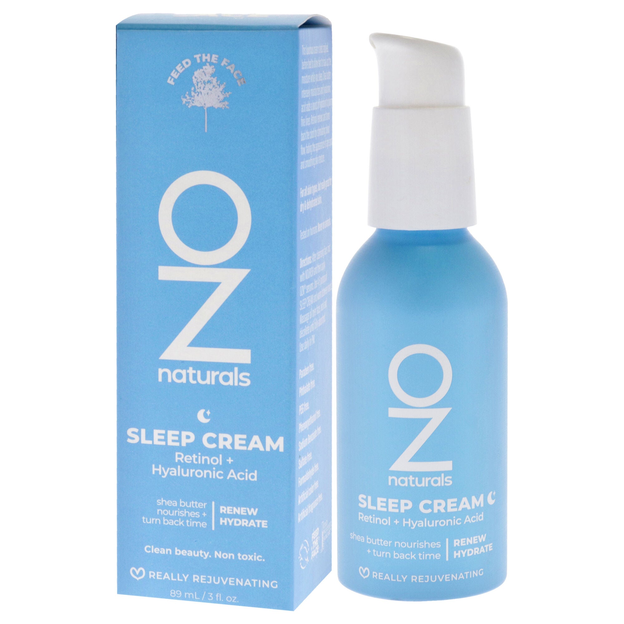 Sleep Cream Retinol Plus Hyaluronic Acid by OZNaturals for Unisex - 3 oz Cream, See Description, alternate image number 2