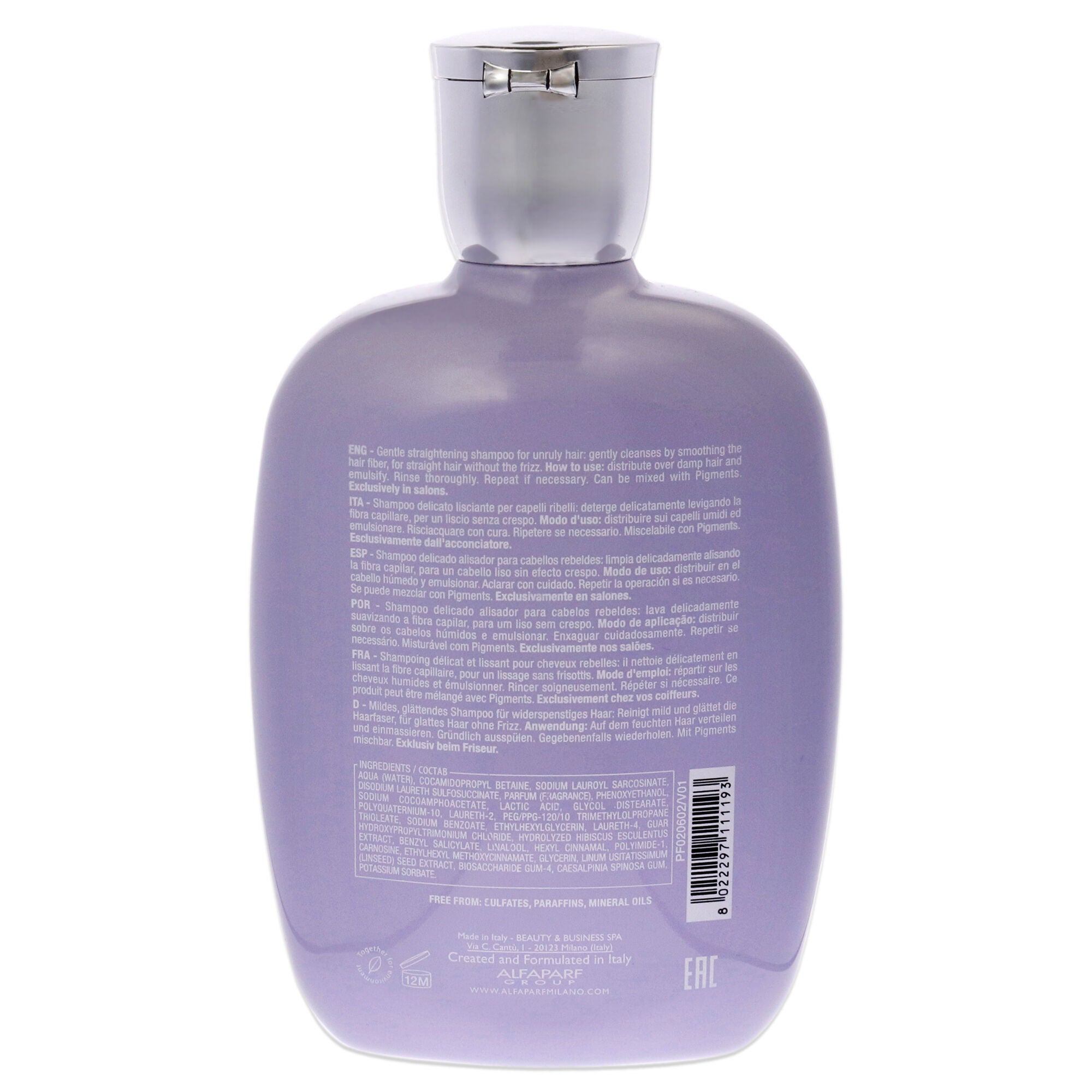Semi Di Lino Smoothing Low Shampoo by Alfaparf Milano for Unisex - 8.45 oz Shampoo, , alternate image number 3