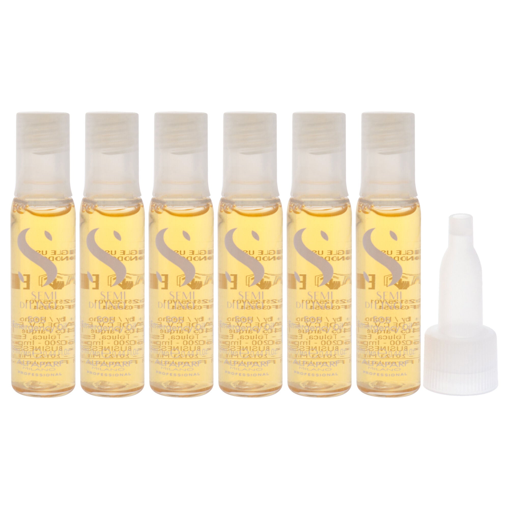 Semi Di Lino Reconstruction Reparative SOS Emergency Oil by Alfaparf Milano for Unisex - 6 x 0.44 oz Oil, See Description, alternate image number 4