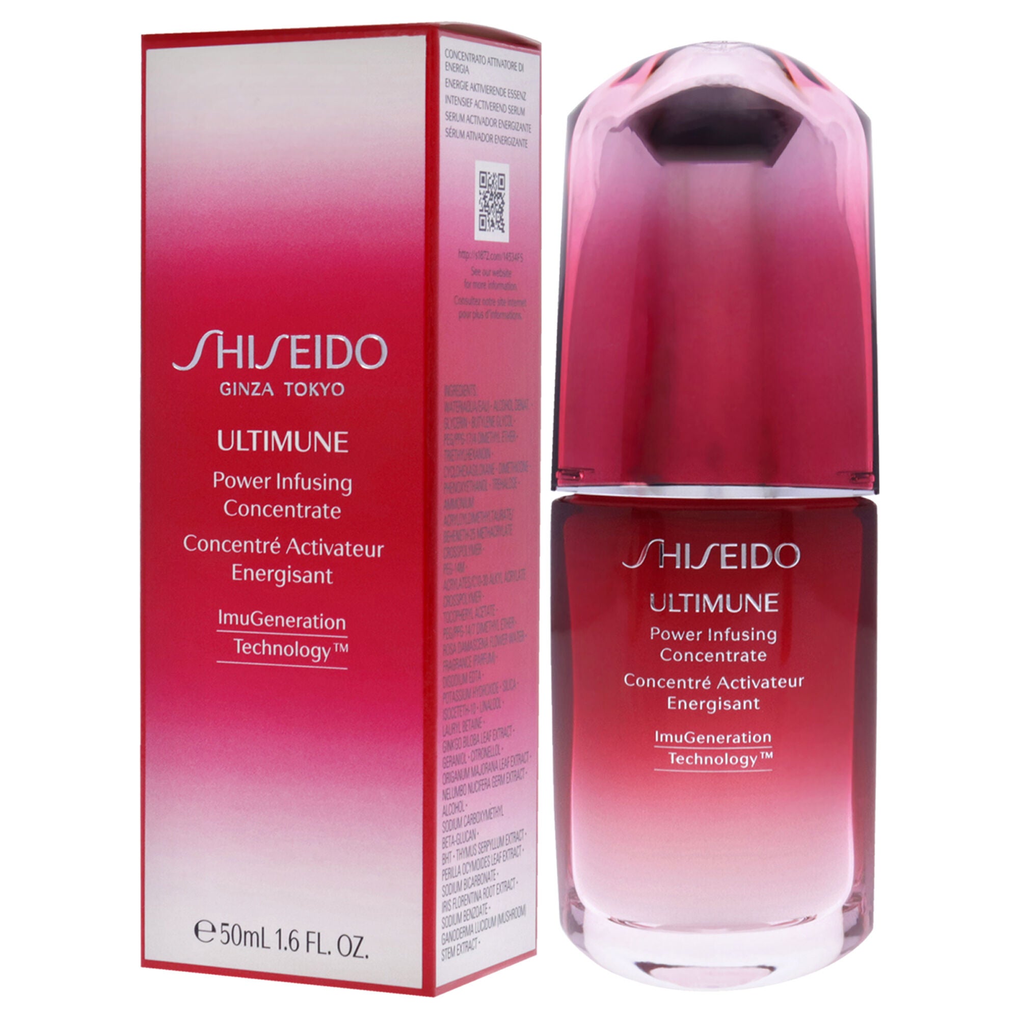 Ultimune Power Infusing Concentrate by Shiseido for Unisex - 1.6 oz Moisturizer, See Description, alternate image number 3