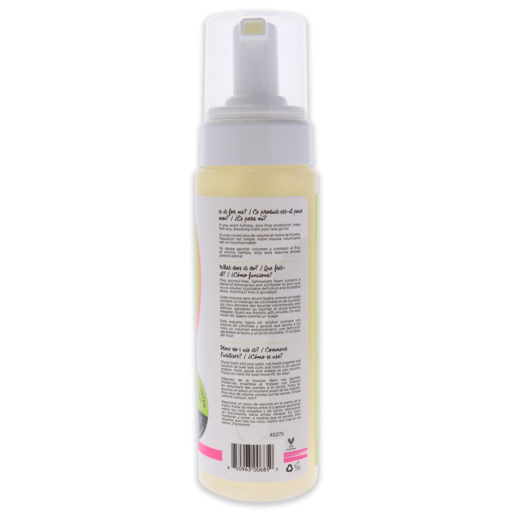 Frizz-Free Volumizing Foam by DevaCurl for Unisex - 7.5 oz Foam, See Description, alternate image number 1