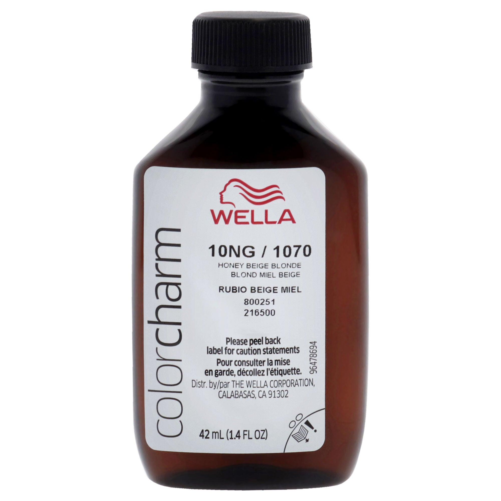 Color Charm Permanent Liquid Hair Color - 1070 10NG Honey Beige Blonde by Wella for Unisex - 1.42 oz Hair Color, See Description, alternate image number 1