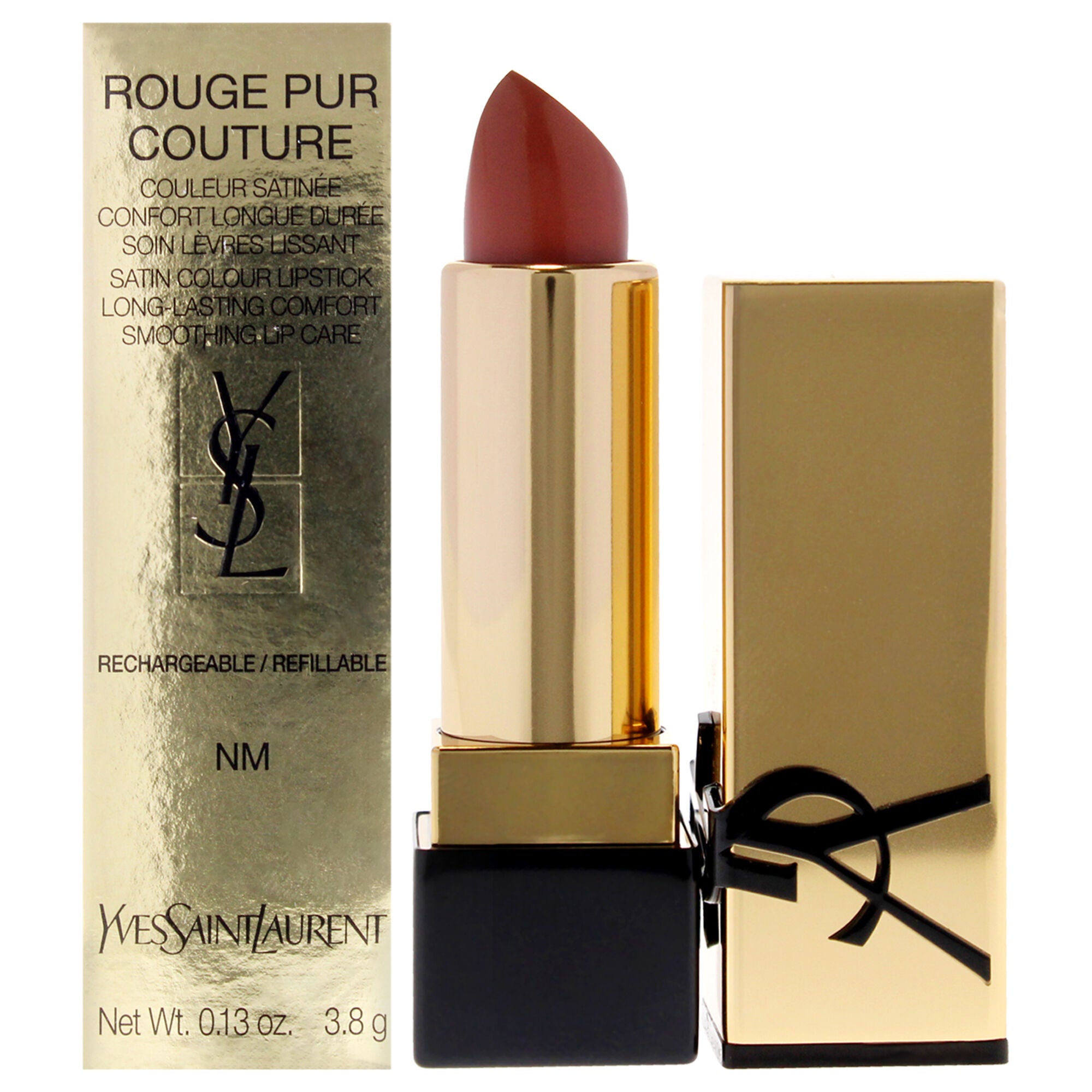 Rouge Pur Couture Satin Lipstick - NM Nu Muse by Yves Saint Laurent for Women - 0.13 oz Lipstick (Refillable), See Description, hi-res image number 0