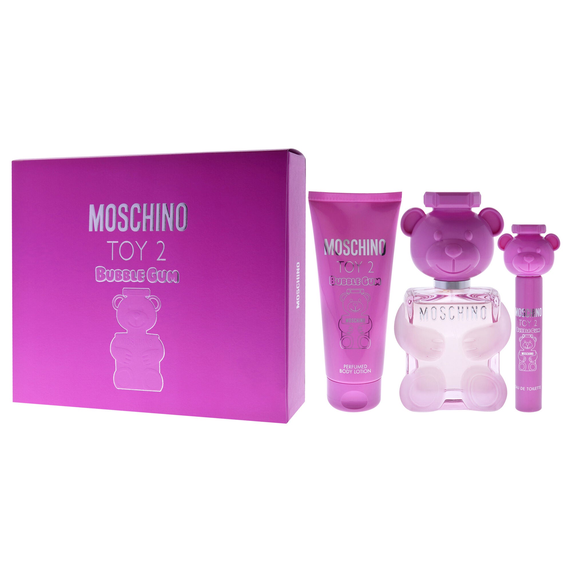 Moschino Toy 2 Bubble Gum by Moschino for Women - 3 Pc Gift Set 3.4oz EDT Spray, 0.34oz EDT Spray, 3.4oz Body Lotion, See Description, alternate image number 3