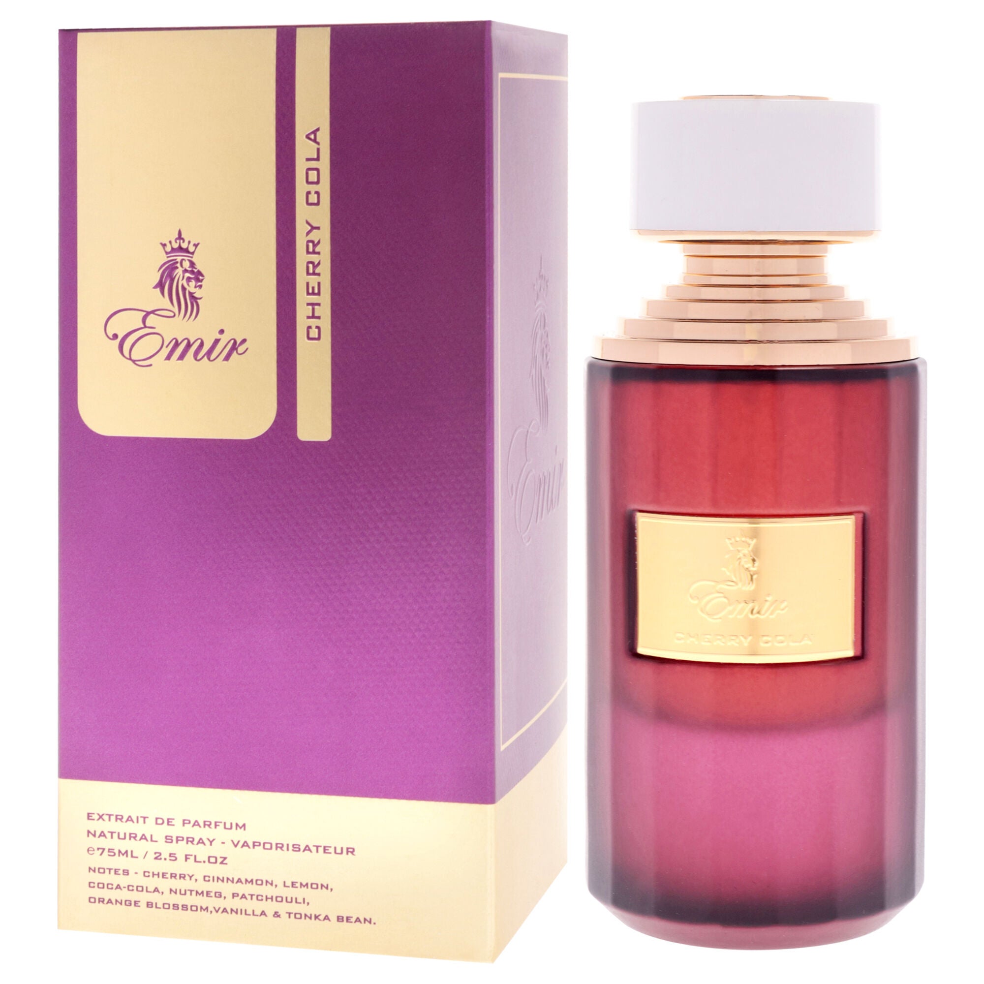 Emir - Cherry Cola by Paris Corner for Unisex - 2.54 oz Extrait De Parfum Spray, Clear, alternate image number 3