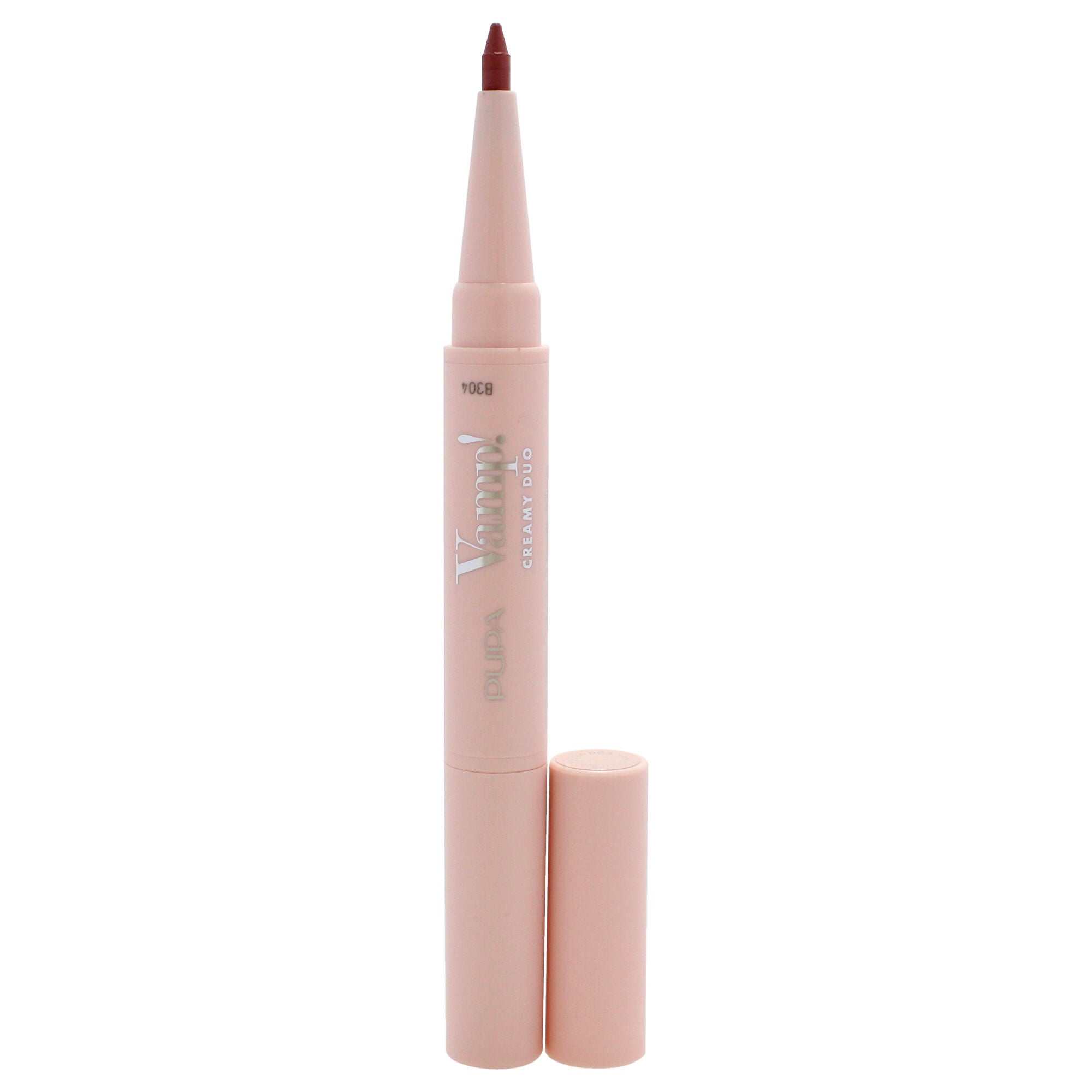 Vamp! Creamy Duo Contouring Lip Pencil and Shiny Lipstick - 004 Light Rose by Pupa Milano for Women - 0.035 oz Makeup, See Description, alternate image number 4
