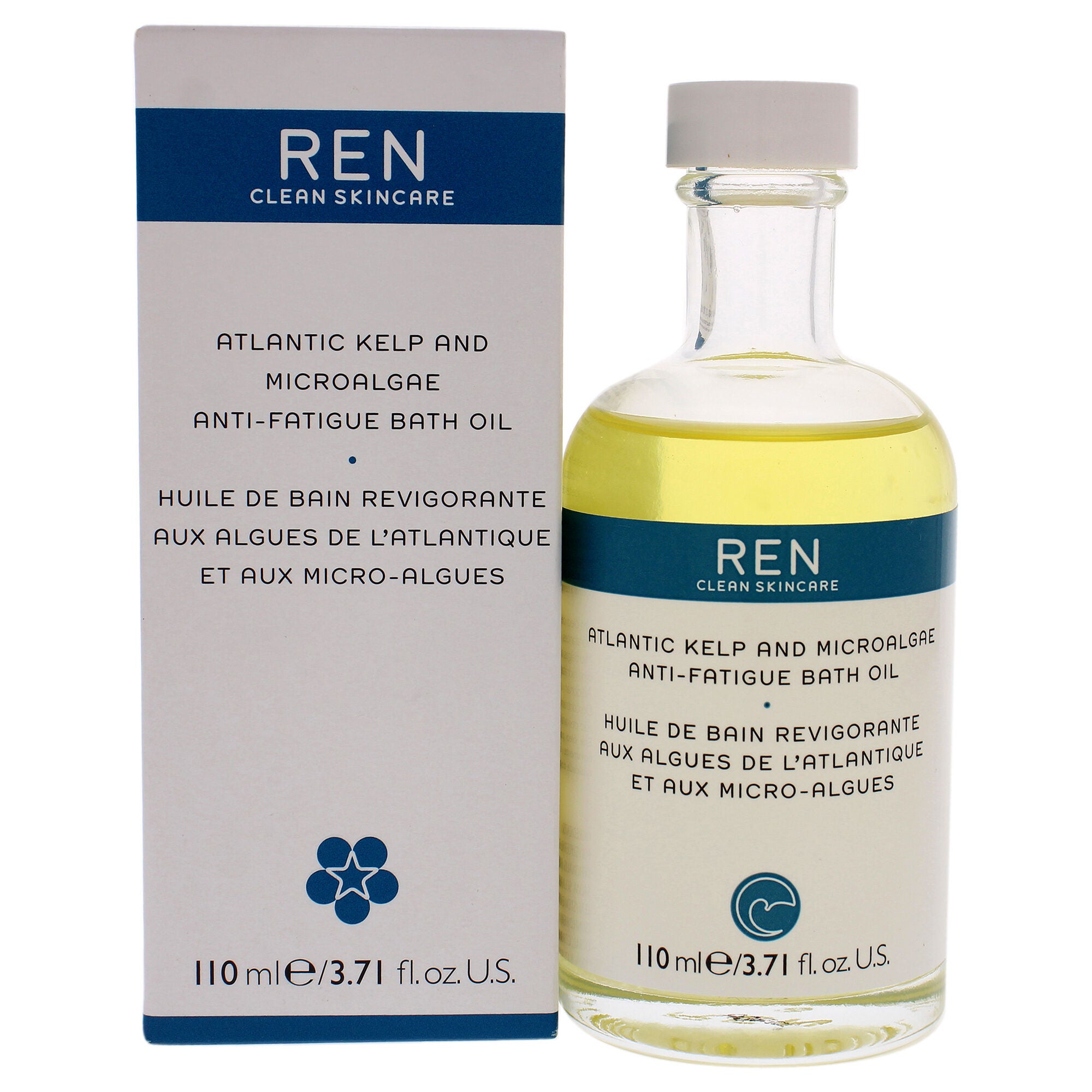 Atlantic Kelp and Microalgae Anti-Fatigue Bath Oil by REN for Unisex - 3.7 oz Oil, See Description, hi-res image number 0