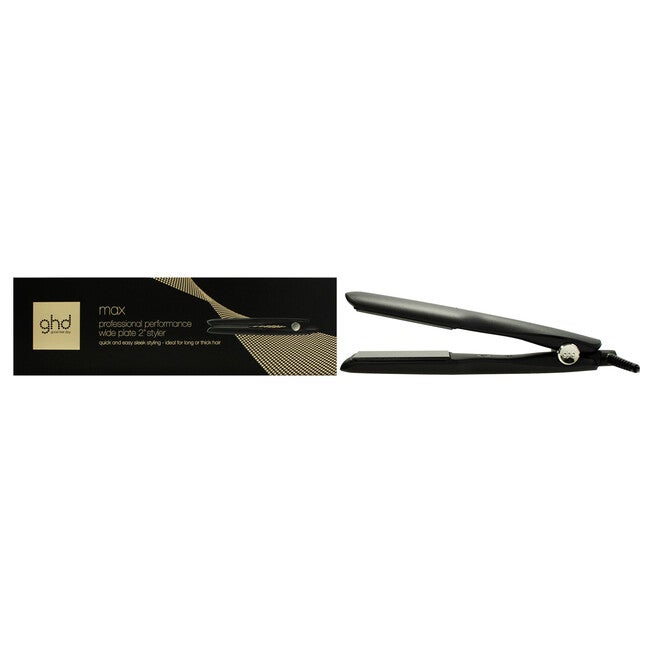 GHD Max Wide Plate Styler - Black by GHD for Unisex - 2 Inch Flat Iron, See Description, hi-res image number null