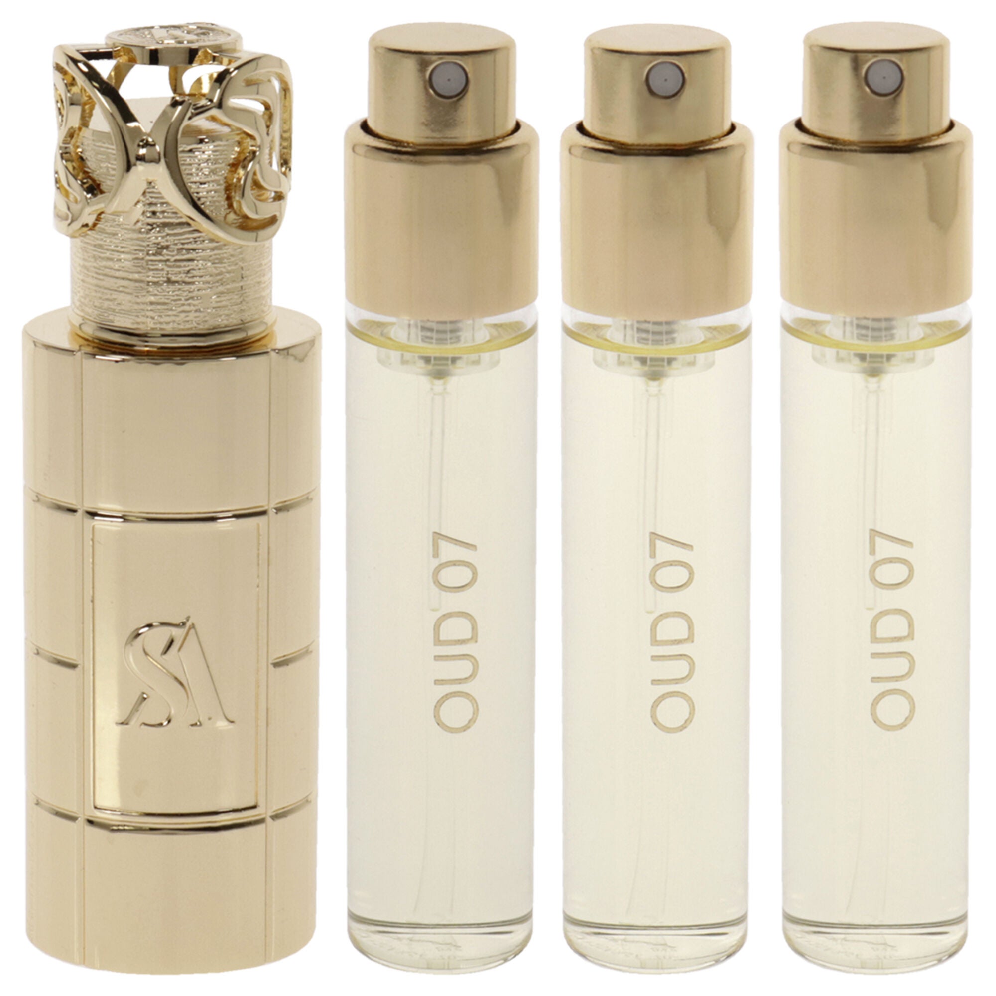 Oud 07 by Swiss Arabian for Unisex - 4 Pc Mini Gift Set 3 x 1oz Perfume Spray, Metal Case, , alternate image number 5