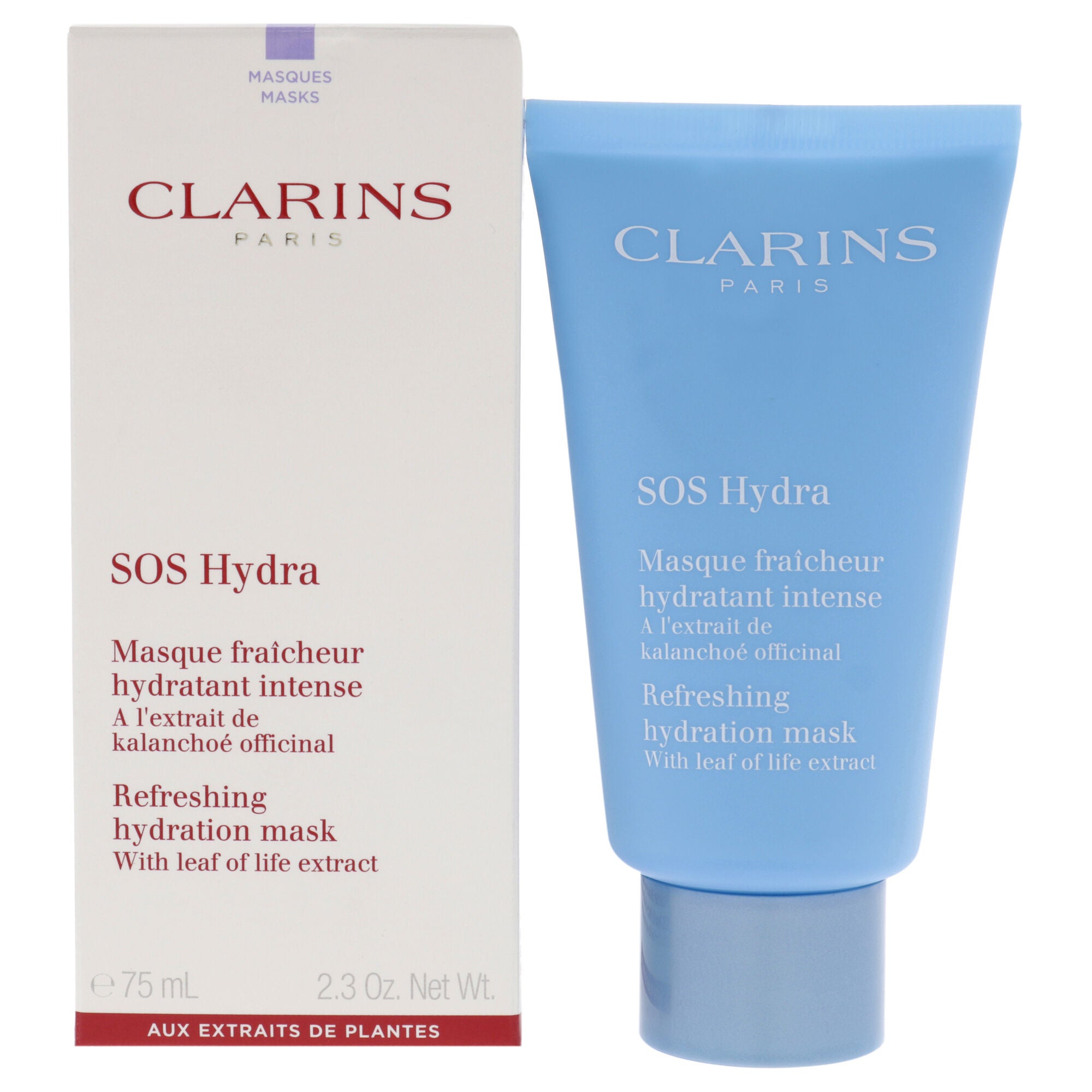 SOS Hydra Refreshing Hydration Mask by Clarins for Women - 2.3 oz Mask, See Description, hi-res image number 0