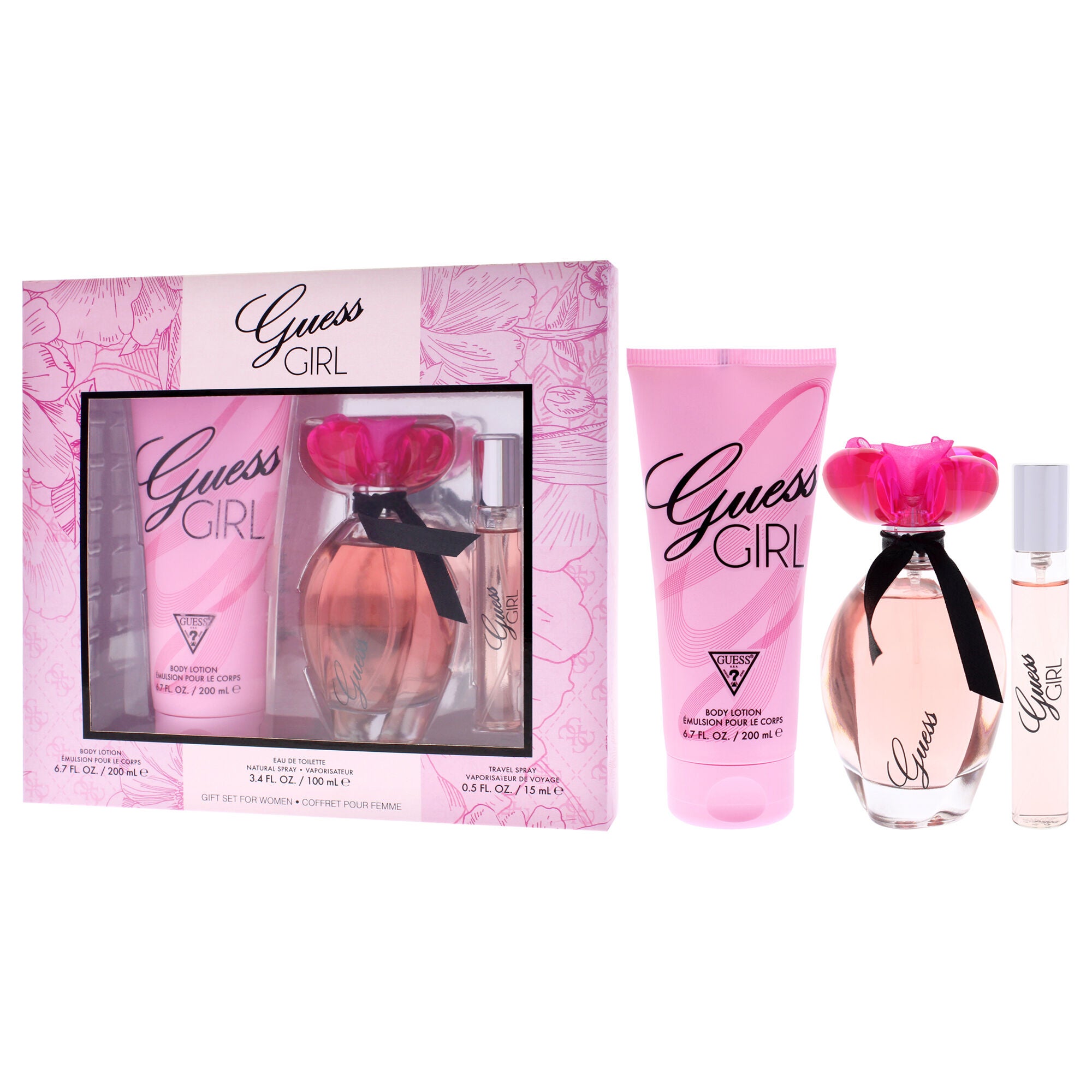 Guess Girl by Guess for Women - 3 Pc Gift Set 3.4oz EDT Spray, 0.5oz EDT Spray, 6.7oz Body Lotion, See Description, alternate image number 3
