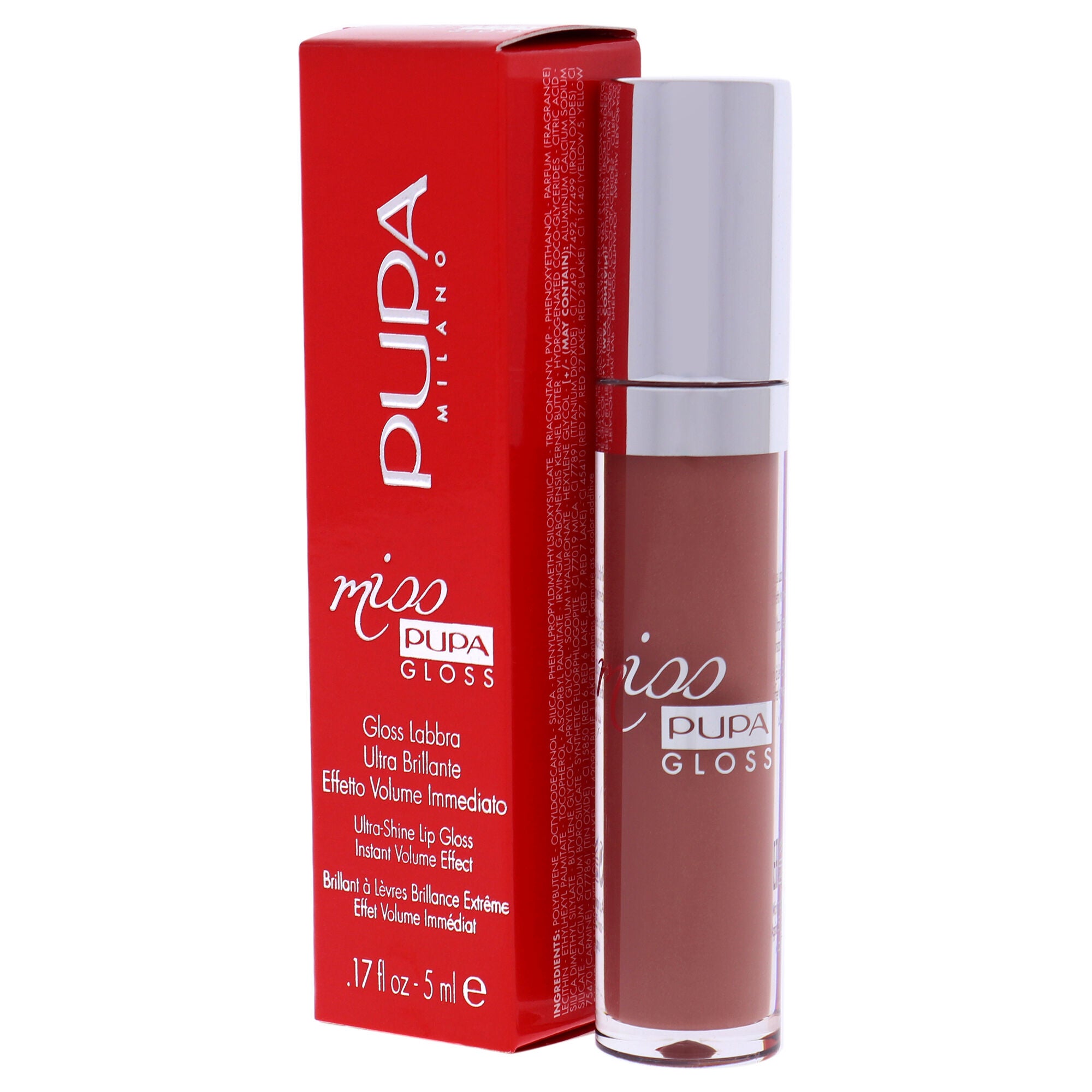 Miss Pupa Gloss Ultra-Shine Lip Gloss - 105 Majestic Nude by Pupa Milano for Women - 0.17 oz Lip Gloss, , alternate image number 7