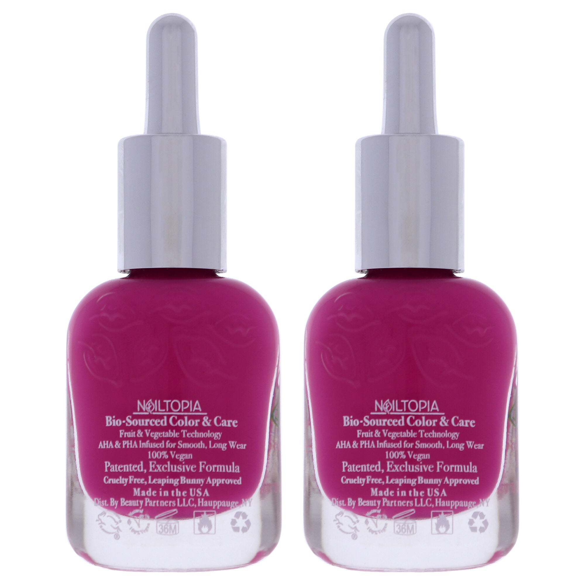 Bio-Sourced Chip Free Nail Lacquer - Thats Hot by Nailtopia for Women - 0.41 oz Nail Polish - Pack of 2, See Description, alternate image number 2