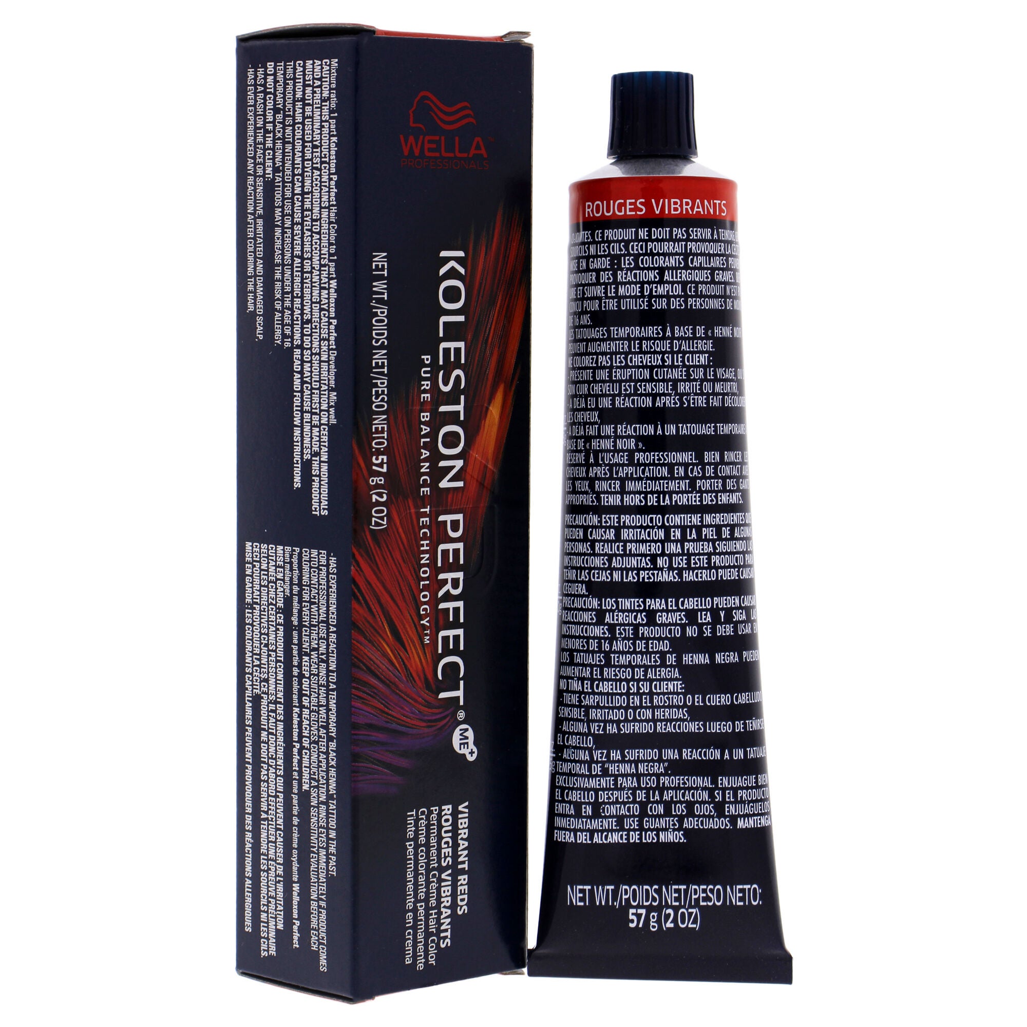 Koleston Perfect Permanent Creme Hair Color - 44 65 Intense Medium Brown-Violet Red-Violet by Wella for Unisex - 2 oz Hair Color, , alternate image number 7