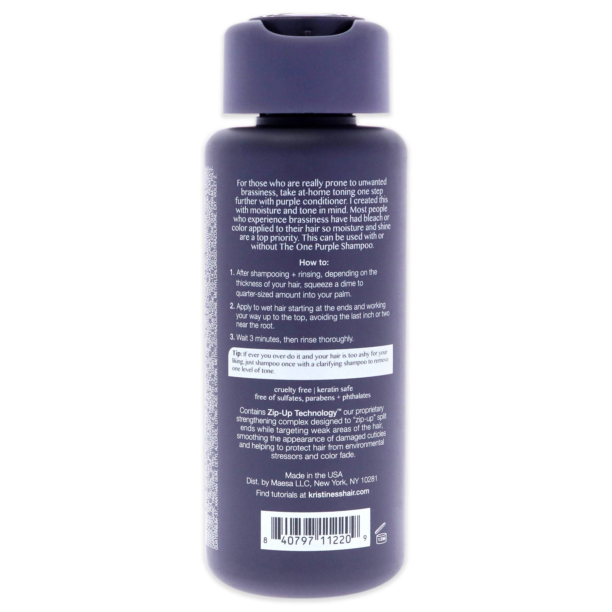 The One Purple Conditioner by Kristin Ess for Unisex - 10 oz Conditioner, See Description, alternate image number 2