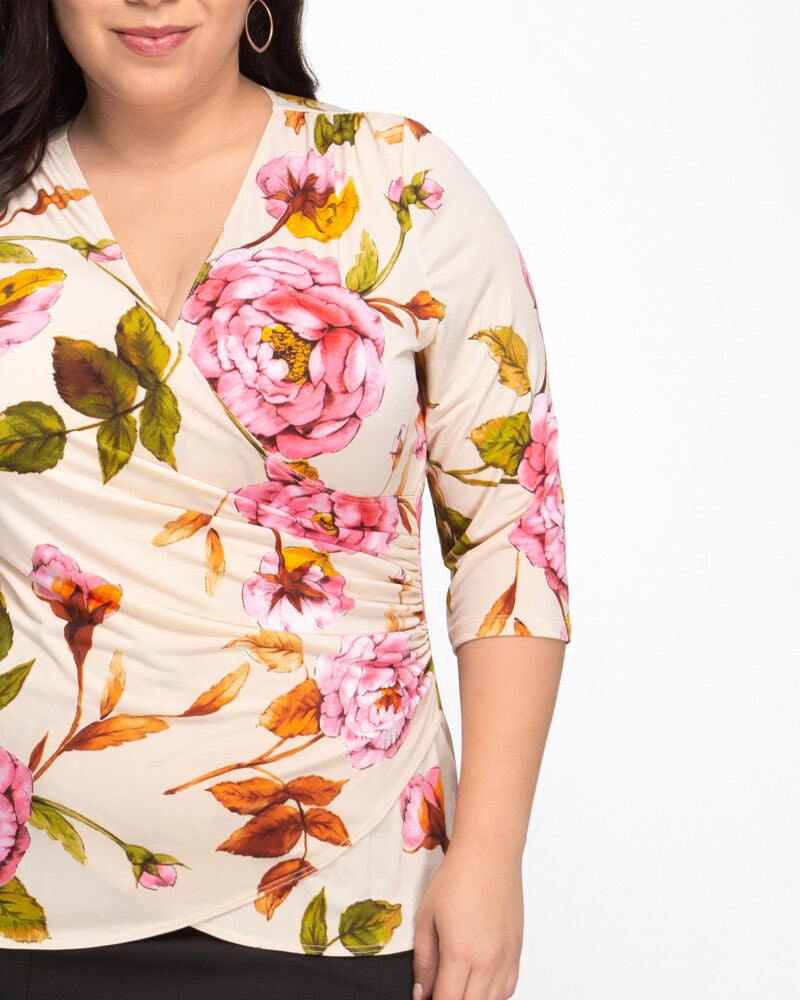 Femme Fatale Faux Wrap Top, , alternate image number 4