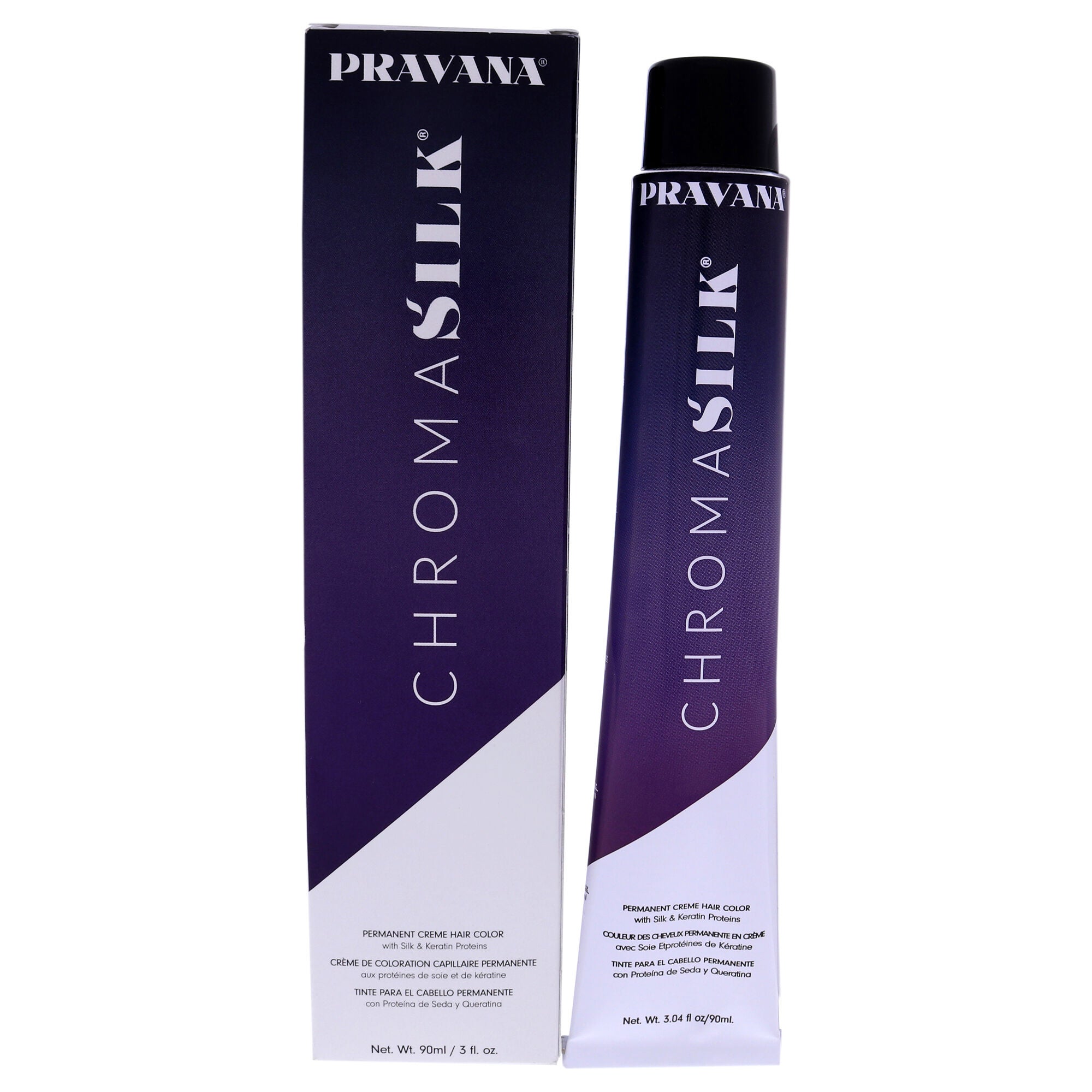 ChromaSilk Creme Hair Color - 4.45 Copper Mahogany Brown by Pravana for Unisex - 3 oz Hair Color, See Description, hi-res image number 0
