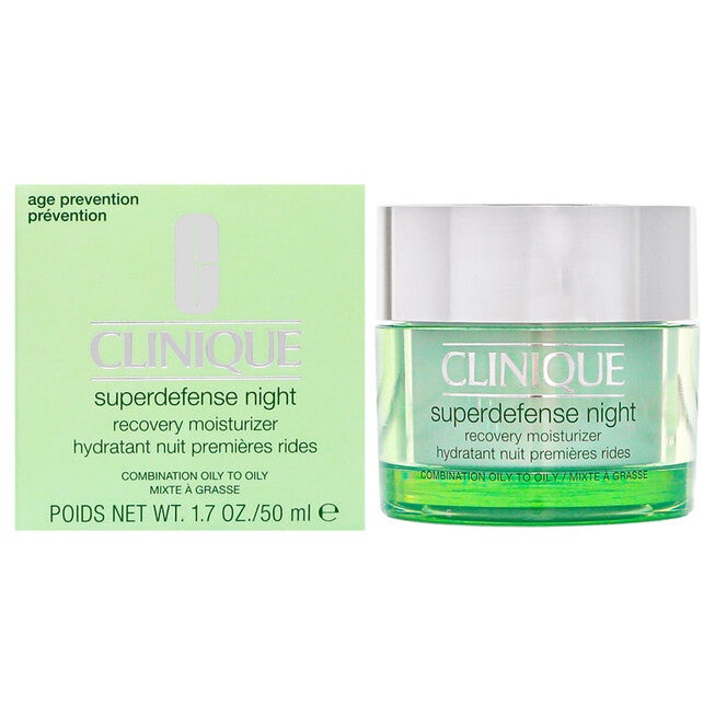 Superdefense Night Recovery Moisturizer - Combination Oily To Oily by Clinique for Women - 1.7 oz Moisturizer, NA, hi-res image number null