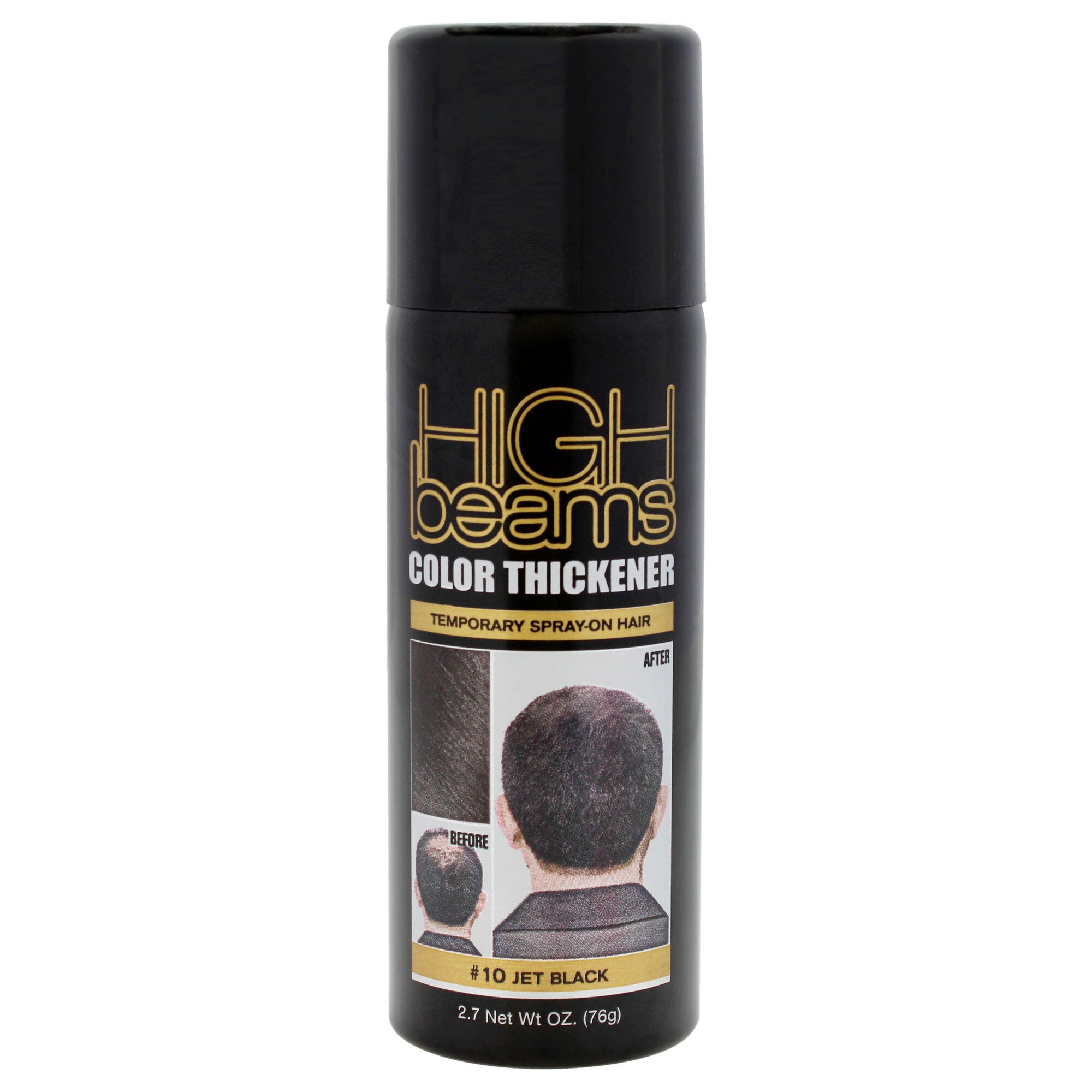 High Beams Color Thickener Temporary Spray - Jet Black by Salon Grafix for Unisex - 2.7 oz Hair Color, See Description, hi-res image number 0