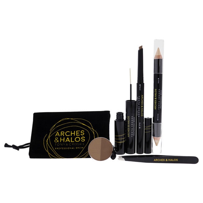 Jetsetter Brow Kit - Light by Arches and Halos for Women - 6 Pc Set, NA, alternate image number null