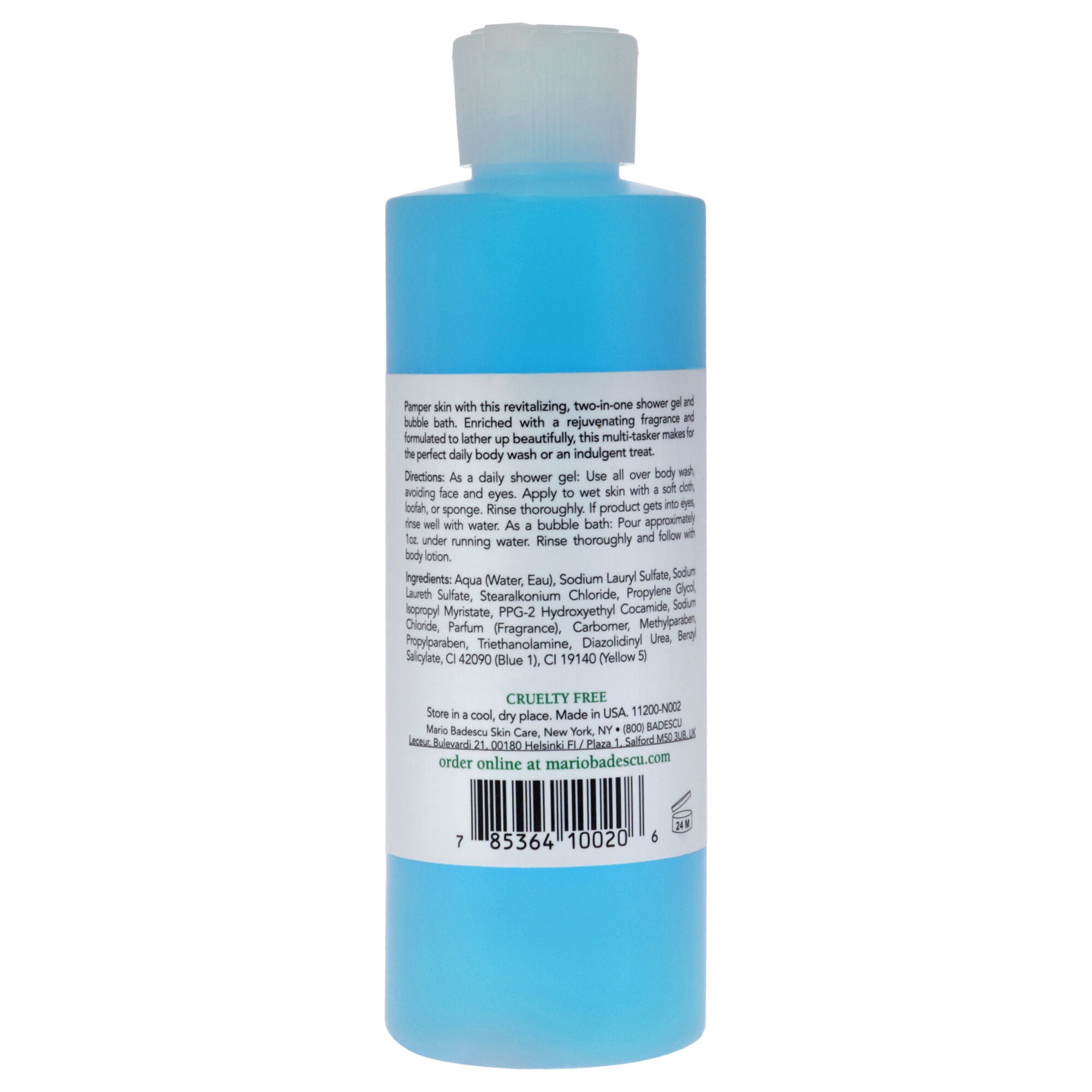 Seaweed Bubble Bath and Shower Gel by Mario Badescu for Unisex - 8 oz Shower Gel, See Description, alternate image number 1