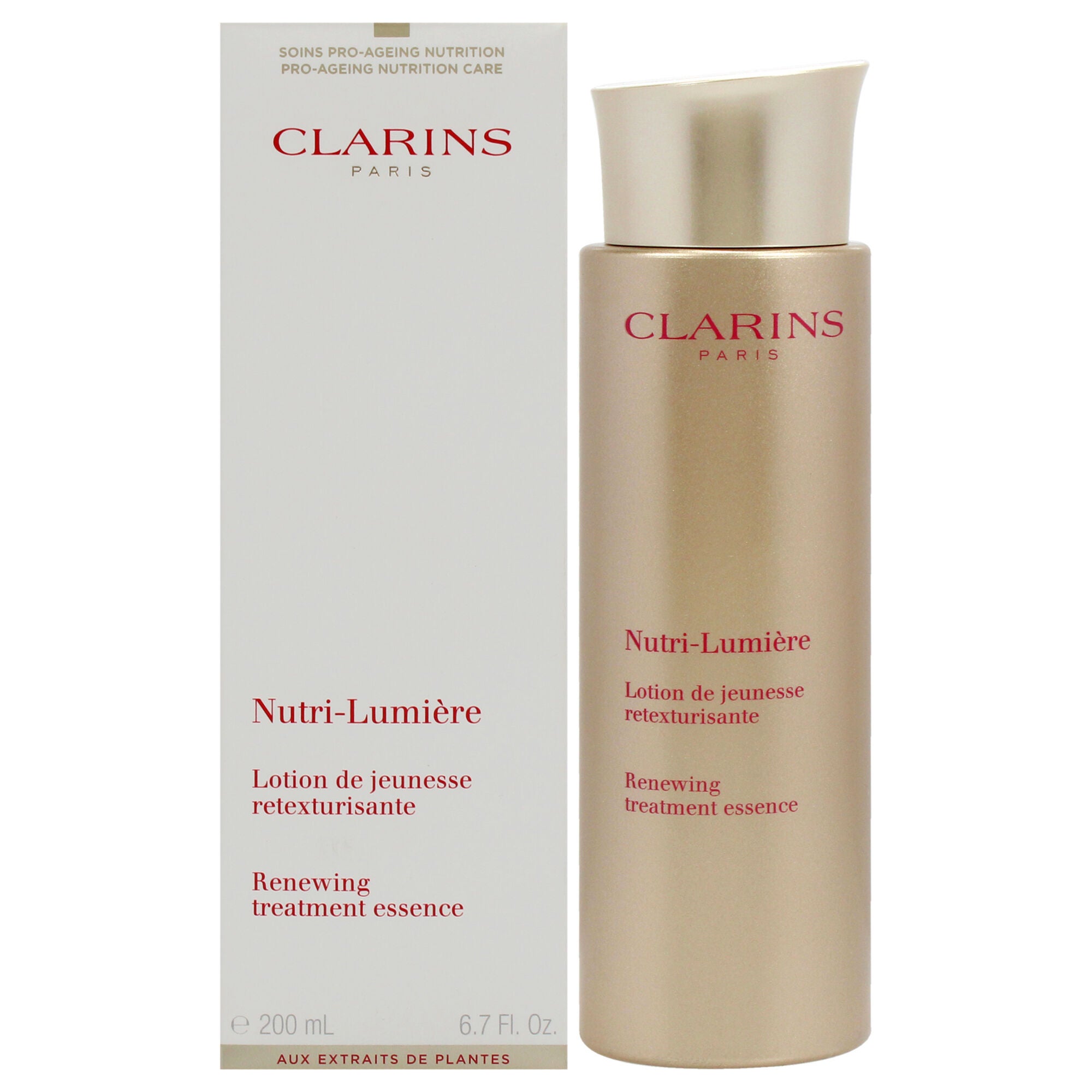 Nutri-Lumiere Renewing Treatment Essence by Clarins for Unisex - 6.7 oz Treatment, See Description, hi-res image number 0