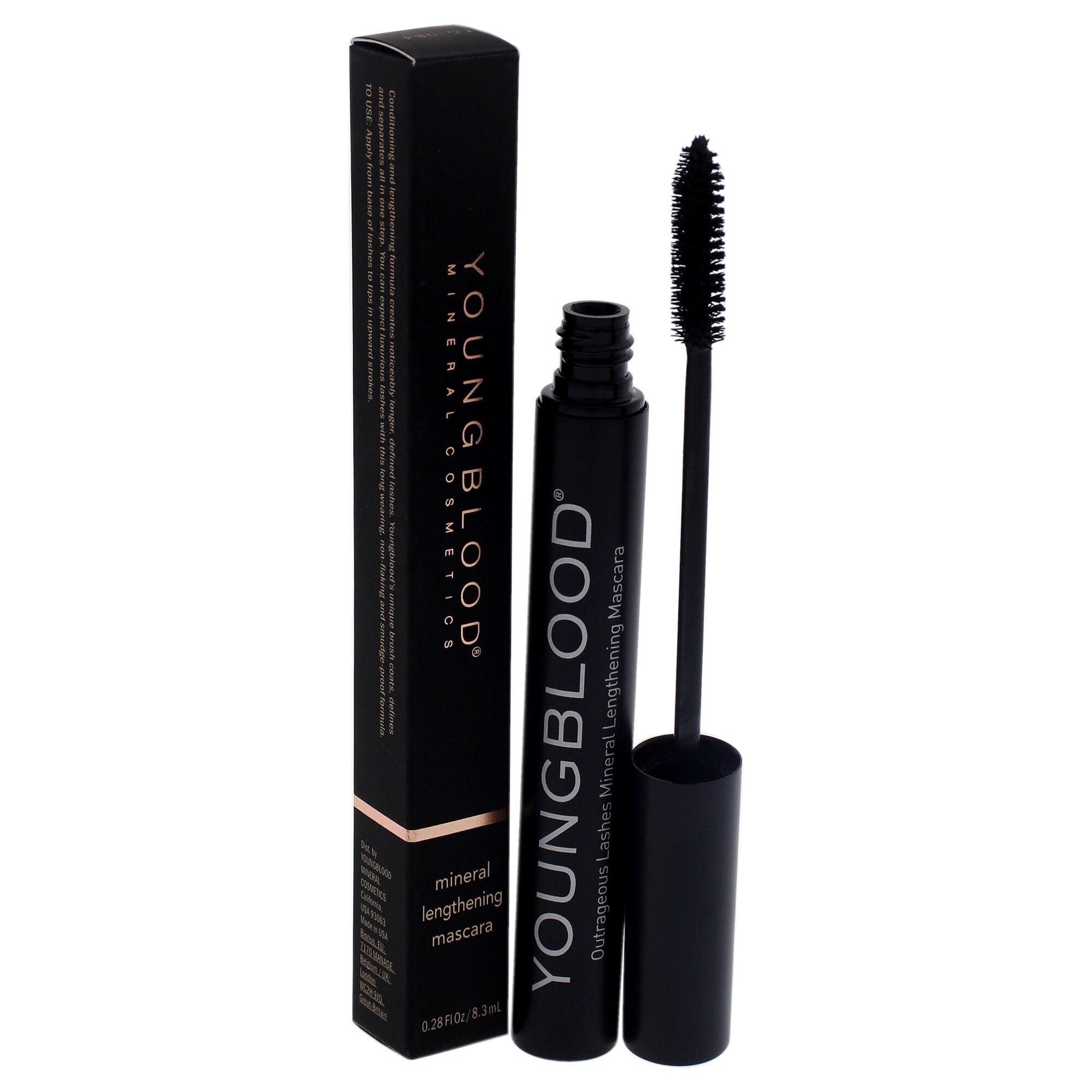 Outrageous Lashes Mineral Lengthening Mascara - Blackout by Youngblood for Women - 0.28 oz Mascara, See Description, alternate image number 3