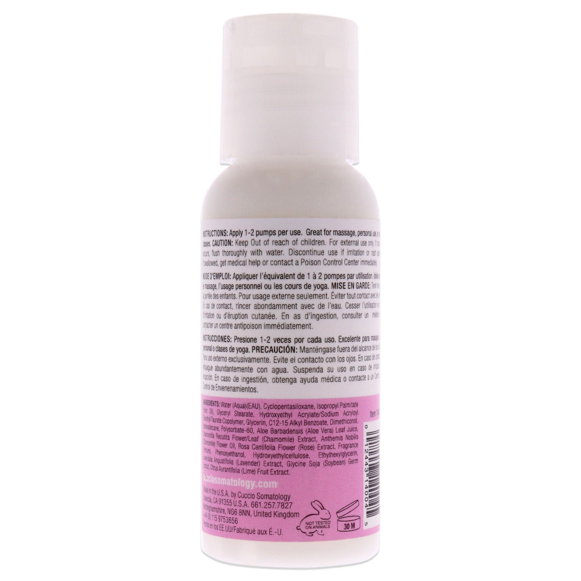 Balancing Lotion-Calming Chamomile by Cuccio Somatology for Unisex - 2 oz Body Lotion, See Description, alternate image number 2
