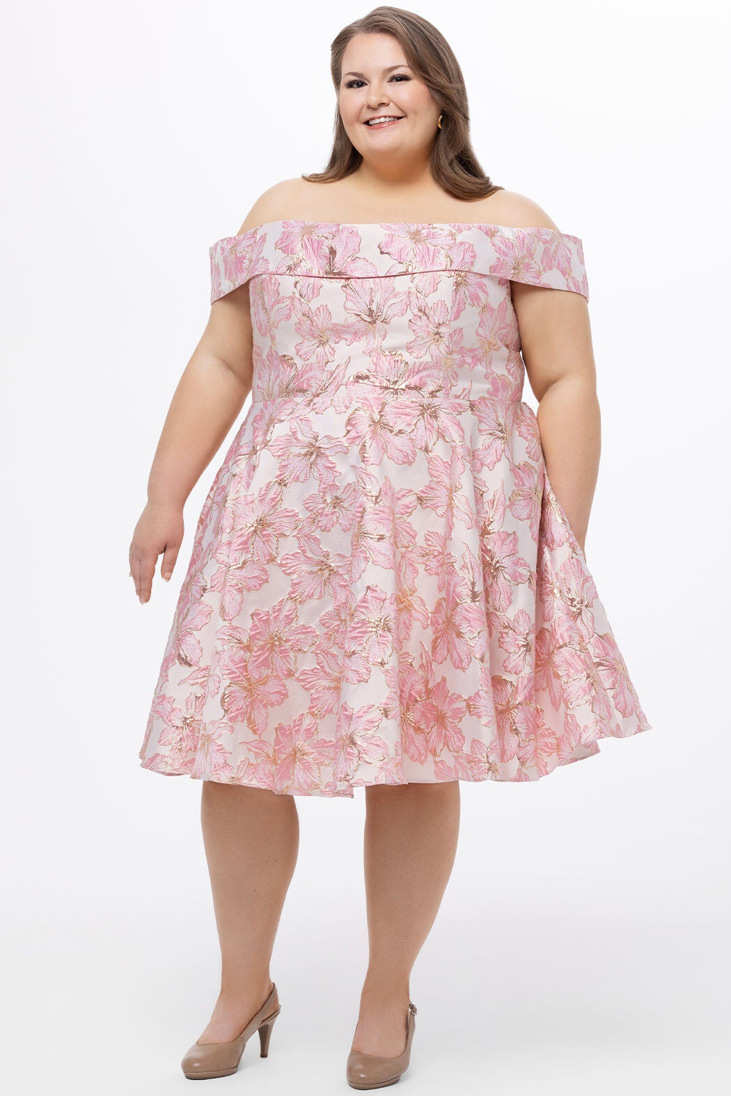 READY TO BLOOM PARTY DRESS, Pink Floral / Pink, alternate image number 4