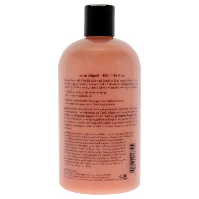 "Melon Daiquiri Shampoo, Bath and Shower Gel by Philosophy for Unisex - 16 oz Shower Gel", See Description, alternate image number 1
