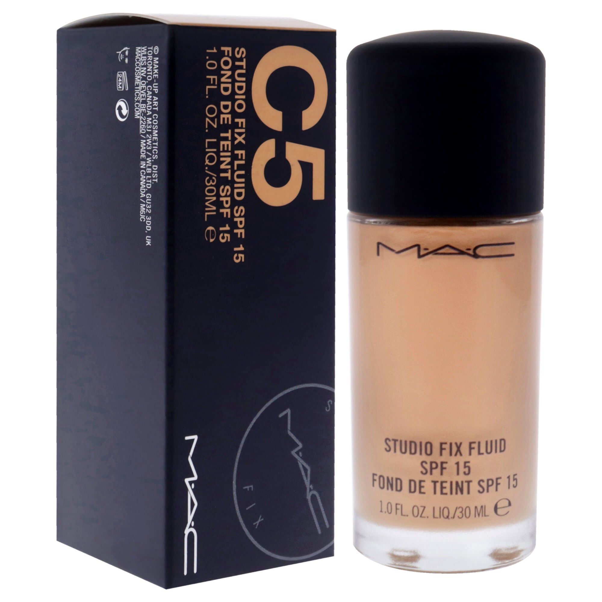 Studio Fix Fluid SPF 15 - C5 by MAC for Women - 1 oz Foundation, , alternate image number 7