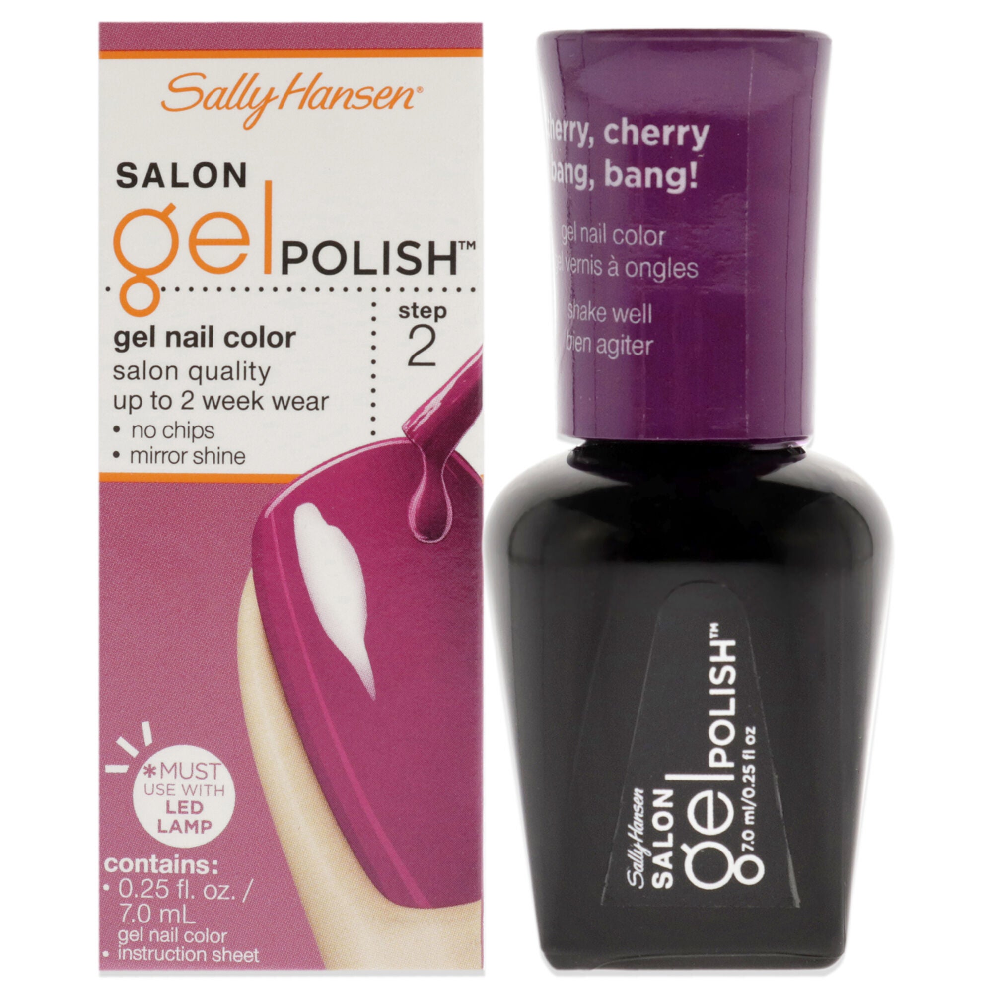 Salon Gel Polish - 245 Cherry Cherry Bang Bang by Sally Hansen for Women - 0.25 oz Nail Polish, , alternate image number 5