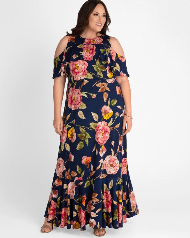 Piper Cold Shoulder Maxi Dress, , alternate image number null