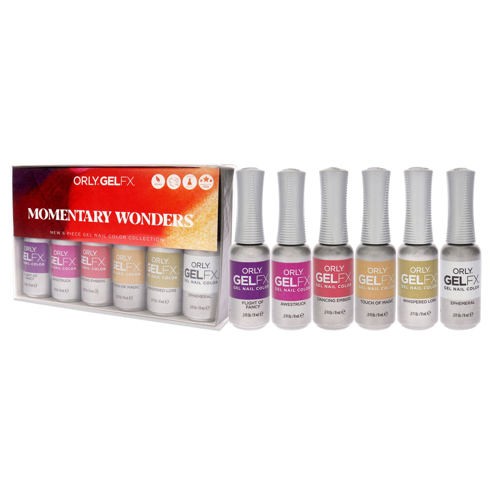 Momentary Wonders Gel Fx Nail Color by Orly for Women - 6 x 0.3 oz Nail Polish, See Description, alternate image number 3