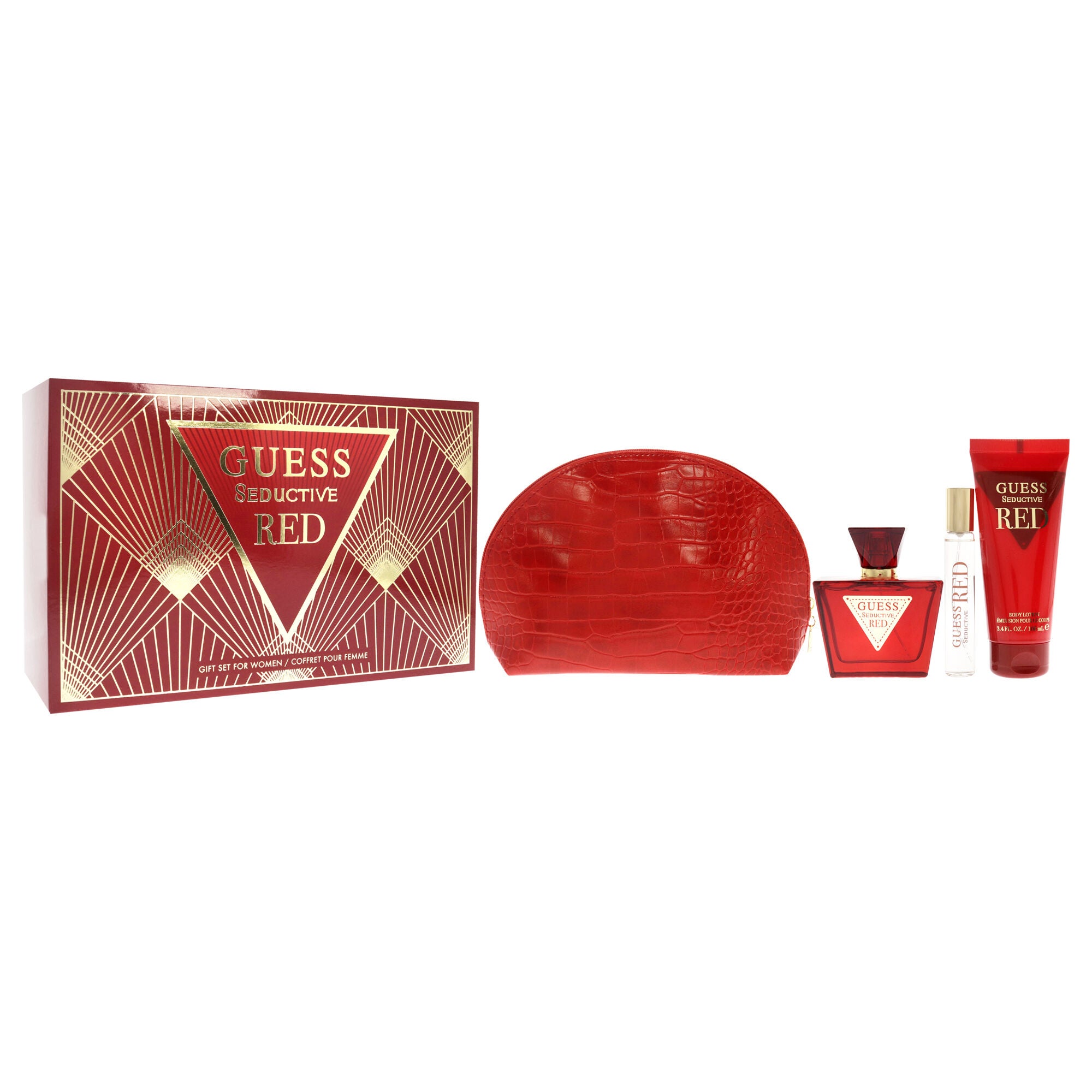 Guess Seductive Red by Guess for Women - 4 Pc Gift Set 2.5oz EDT Spray, 3.4oz Body Lotion, 0.5oz Travel EDT Spray, Pouch, , alternate image number 7