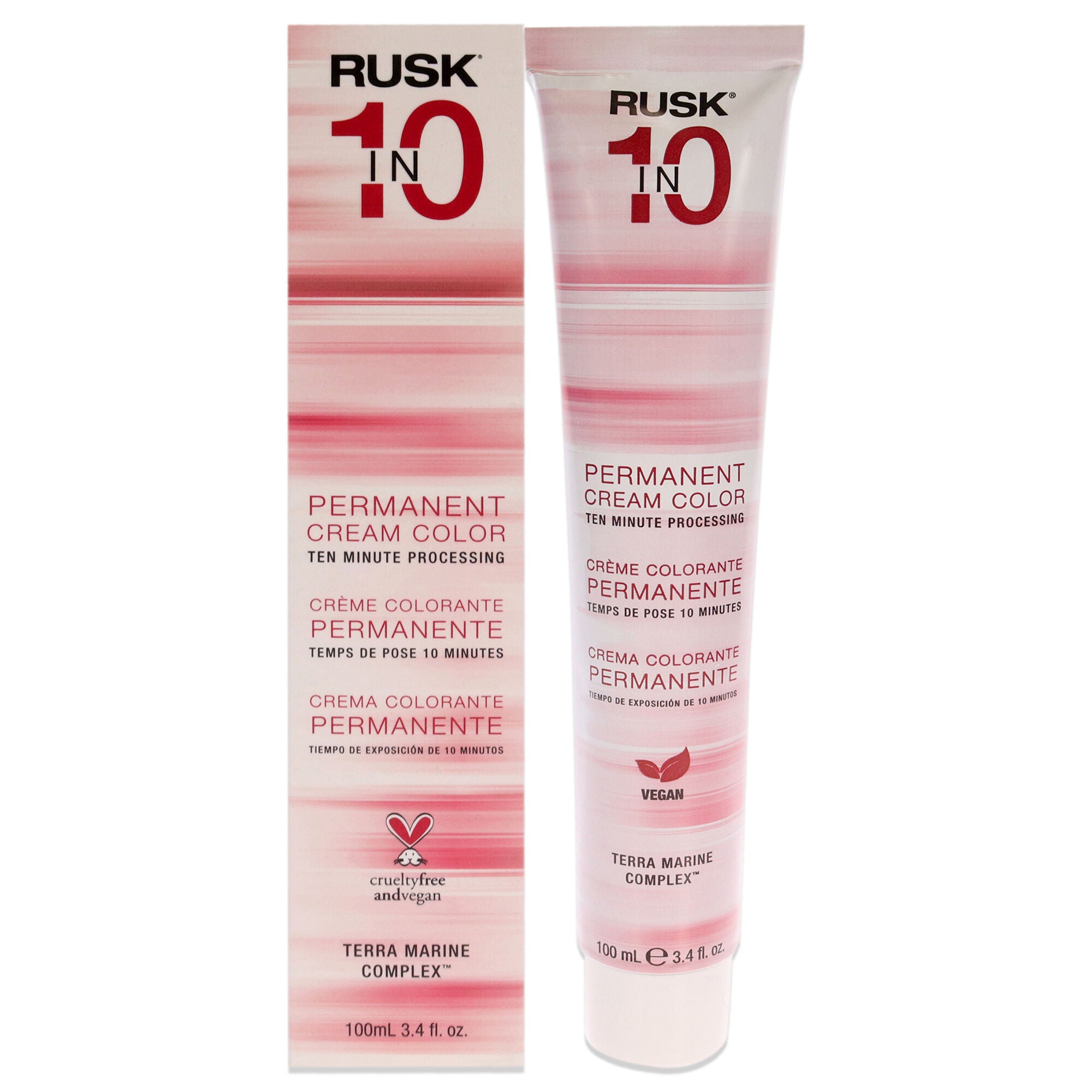 Permanent Cream Color In10 - 8A Light Ash Blonde by Rusk for Unisex - 3.4 oz Hair Color, , alternate image number 5