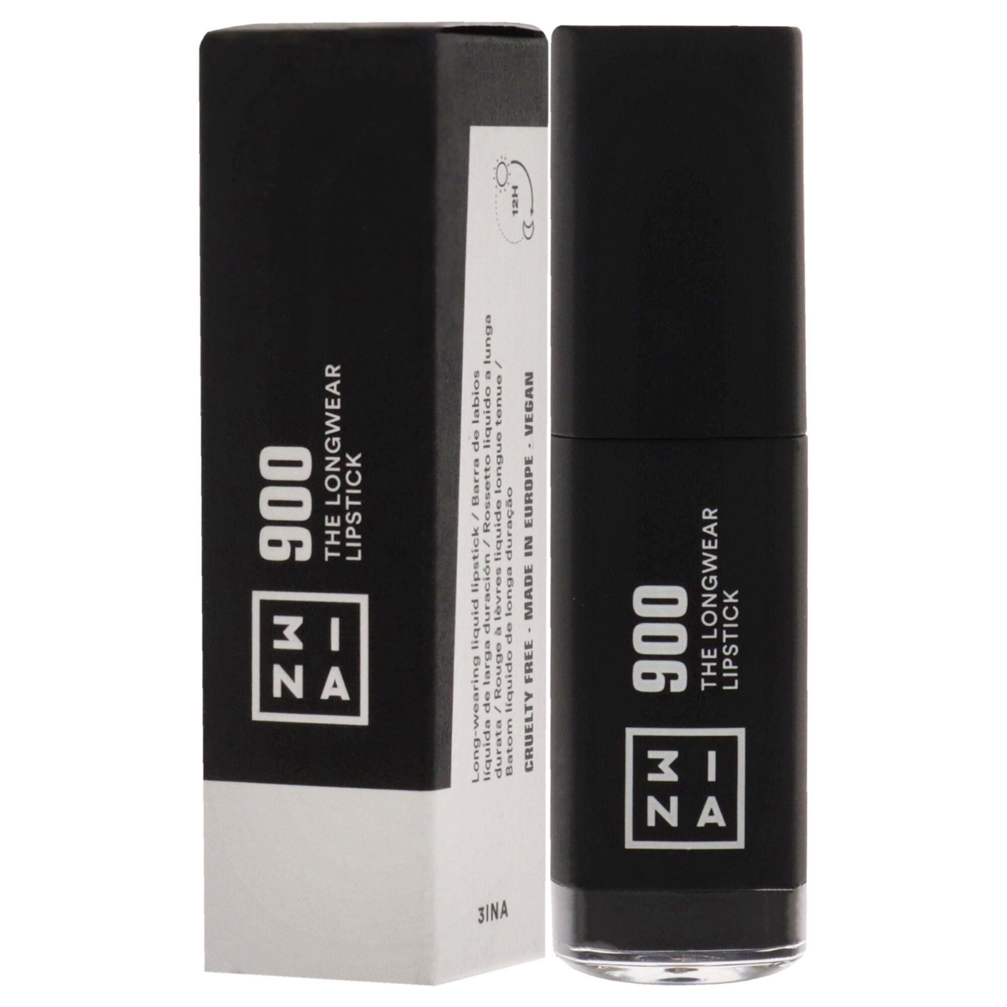 The Longwear Lipstick - 900 Black by 3INA for Women - 0.20 oz Lipstick, , alternate image number 7