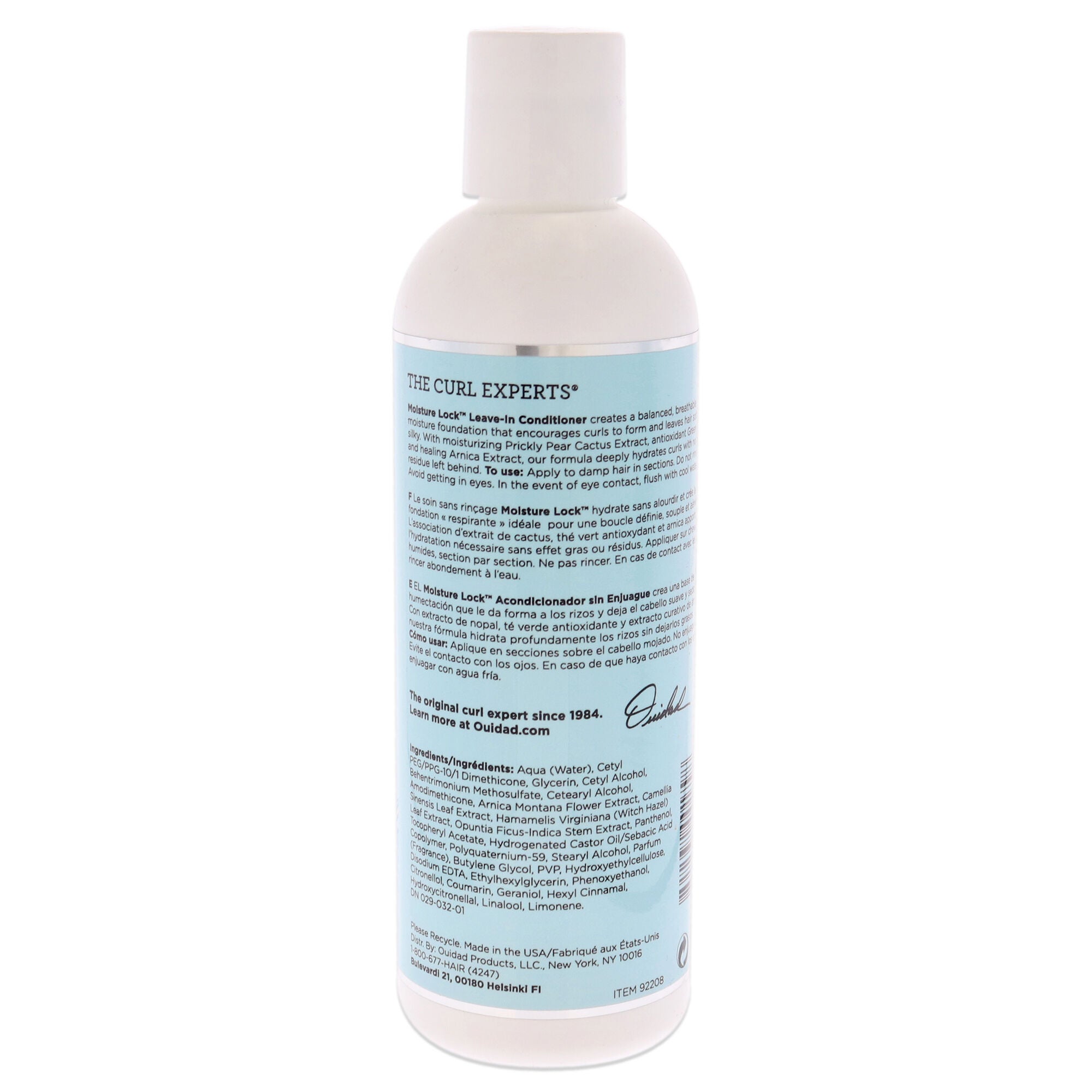 Moisture Lock Leave-in Conditioner by Ouidad for Unisex - 8.5 oz Conditioner, See Description, alternate image number 1