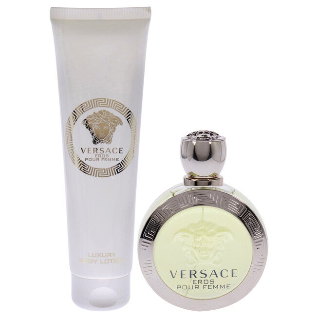 Versace Eros Pour Femme by Versace for Women - 2 Pc Gift Set 3.4oz EDT Spray, 5oz Luxury Body Lotion, , alternate image number null