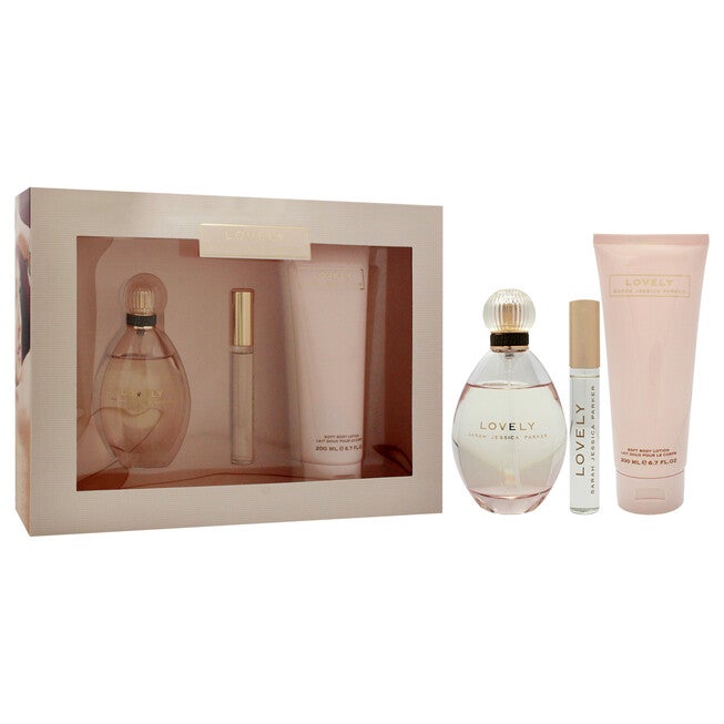 Lovely by Sarah Jessica Parker for Women - 3 Pc Gift Set 3.4oz EDP Spray, 0.34oz EDP RollerBall, 6.7oz Body Lotion, NA, alternate image number null