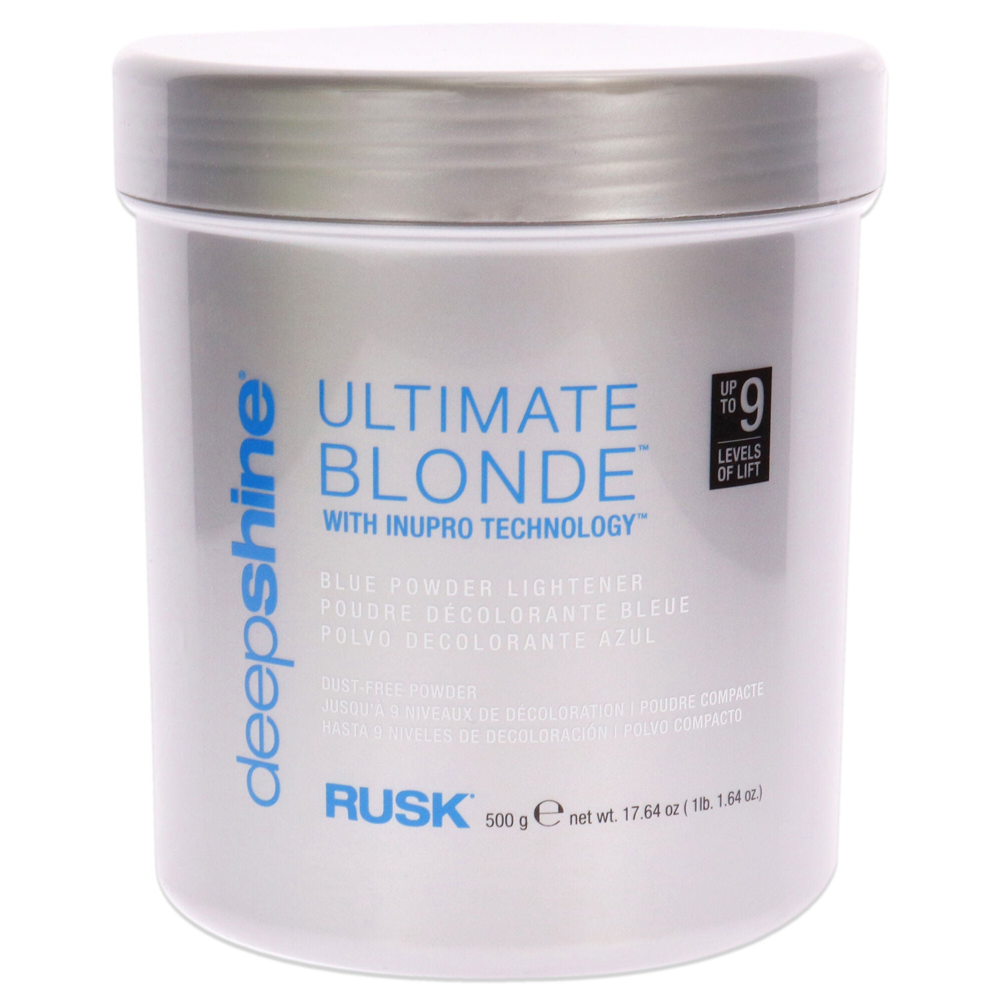 Deepshine Ultimate Blonde Blue Powder Lightener by Rusk for Unisex - 17.64 oz Lightener, See Description, hi-res image number 0