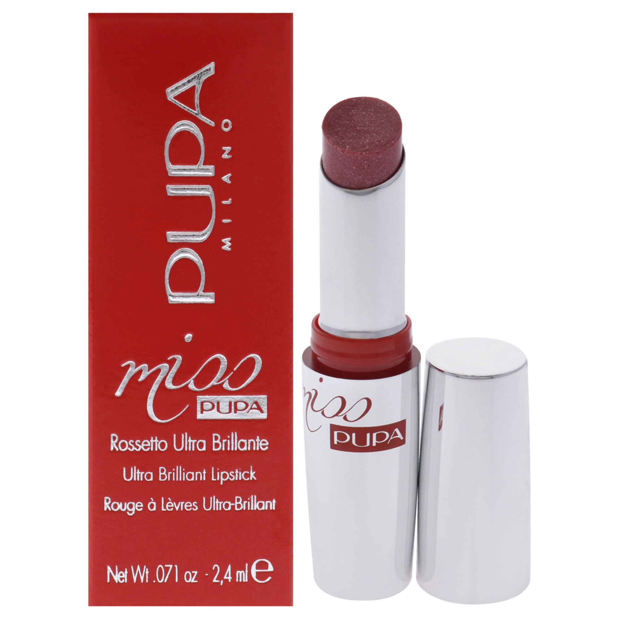 Miss Pupa Ultra Brilliant Lipstick - 200 Pink Sorbet by Pupa Milano for Women - 0.071 oz Lipstick, See Description, hi-res image number 0