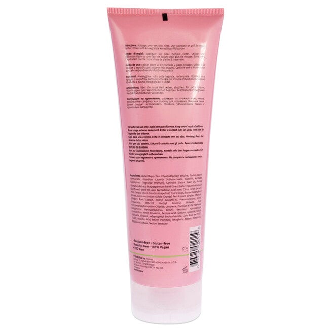 Pomegranate Herbal Body Wash by Hempz for Unisex - 8.5 oz Body Wash, , alternate image number null