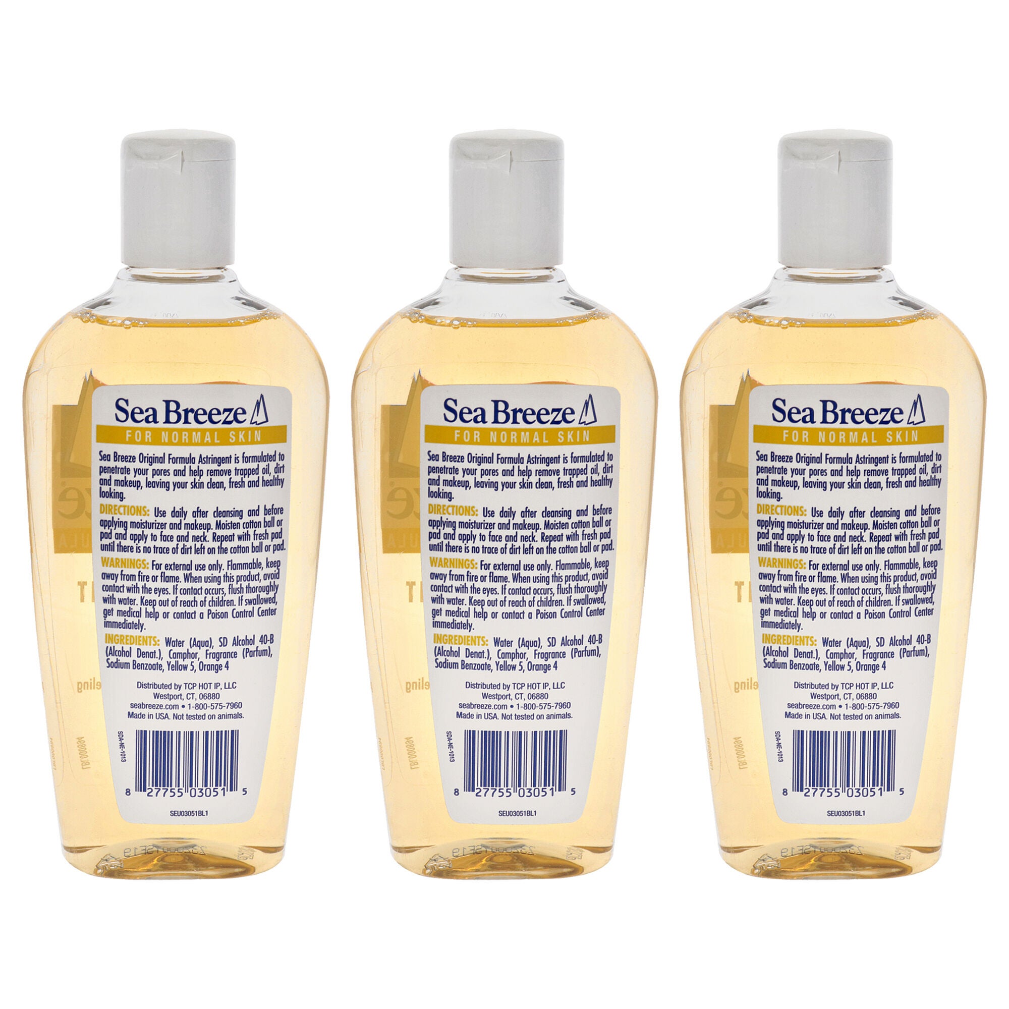 Astringent Original Formula by Sea Breeze for Unisex - 10 oz Cleanser - Pack of 3, Clear, alternate image number 1