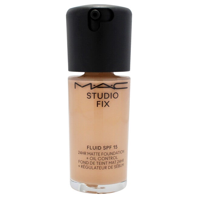 Studio Fix Fluid SPF 15 24Hr Matte Foundation Plus Oil Control - NC27 Beige With Neutral Undertone by MAC for Women - 1 oz Foundation, See Description, alternate image number 1