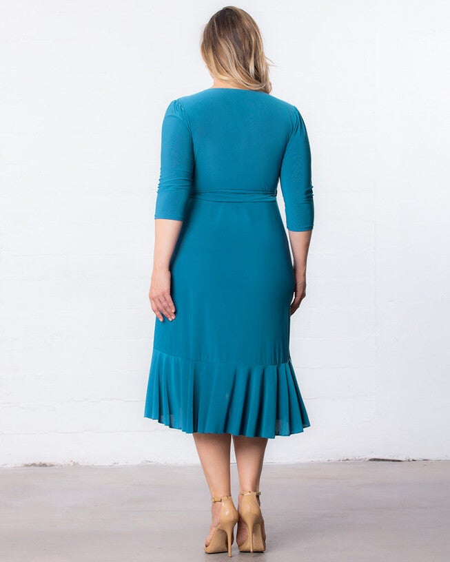 Whimsy Wrap Dress, Blue Jade, alternate image number null